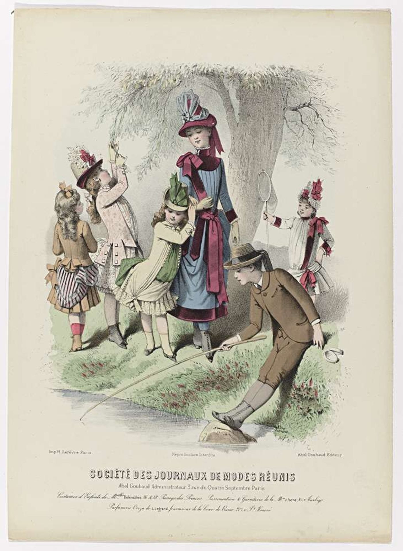 Société des journaux de modes Réunis 1886 : Costumes d'Enfants (...) by Anonymous
