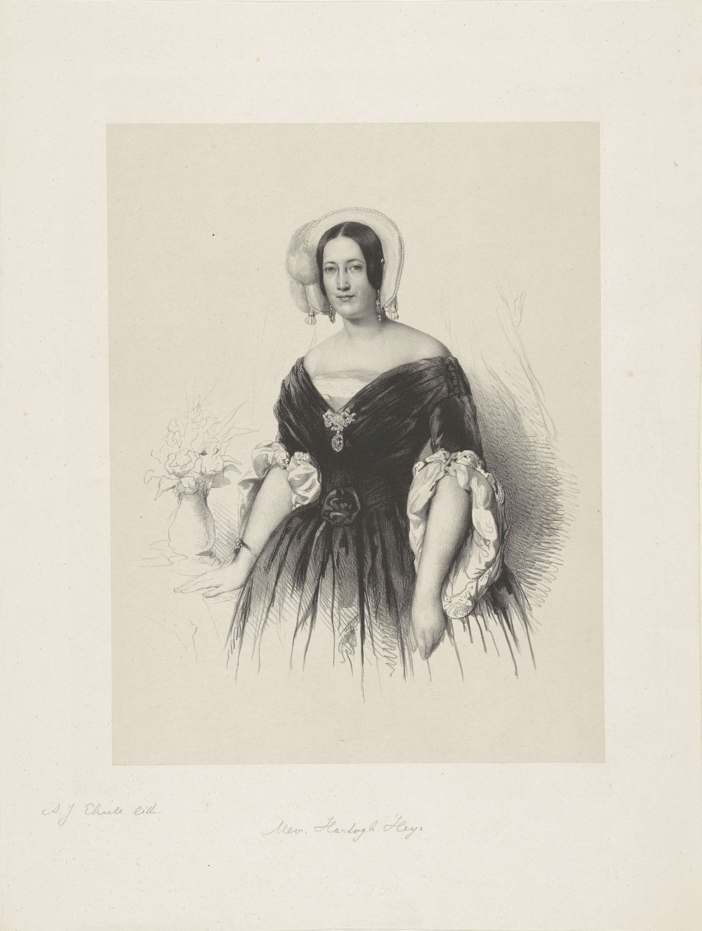 Portret van E. P. J. W. Hartogh Heys van Zouteveen - Hoekwater by Adrianus Johannes Ehnle