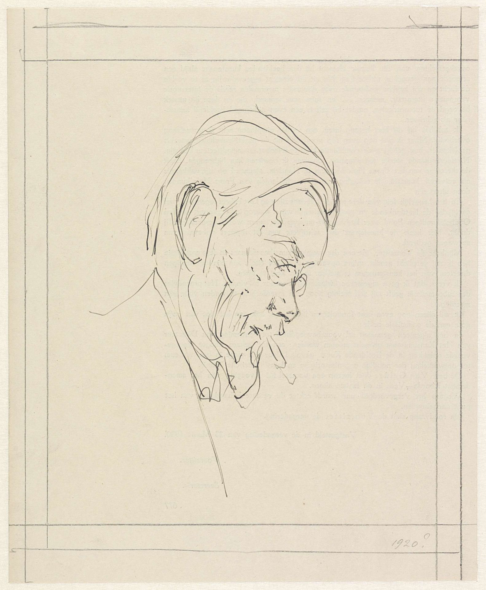 Portret van Cornelis Hofstede de Groot by Jan Veth
