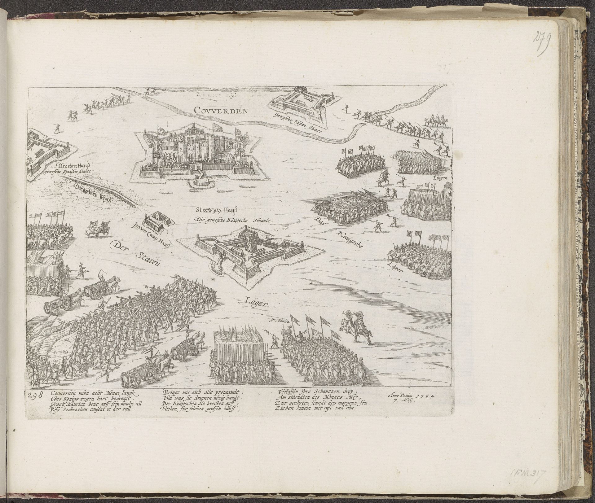 Ontzet van Coevorden, 1594 by Frans Hogenberg