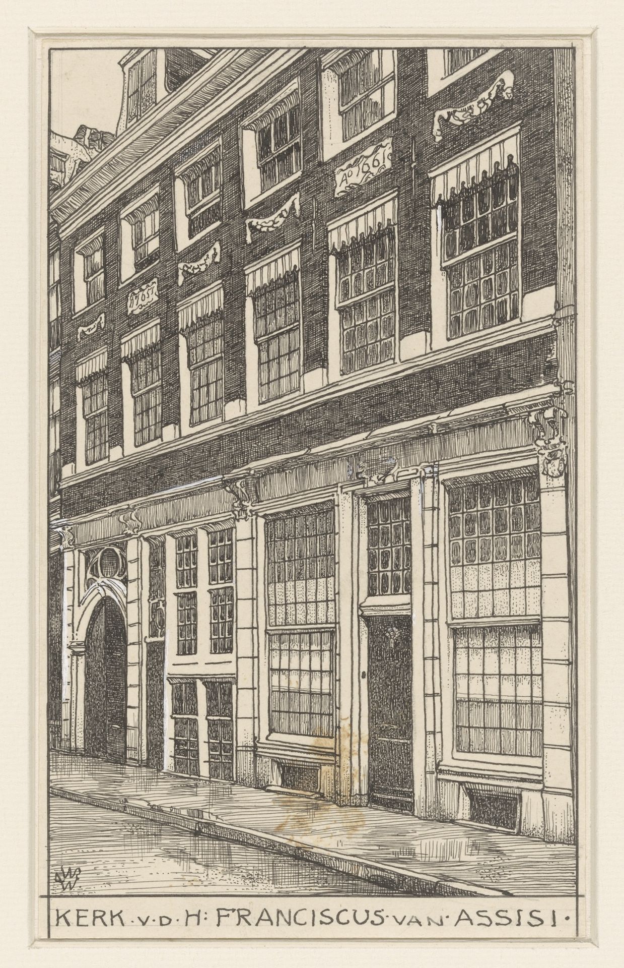 Kerk van de Heilige Fransiscus van Assisi te Amsterdam by Willem Wenckebach