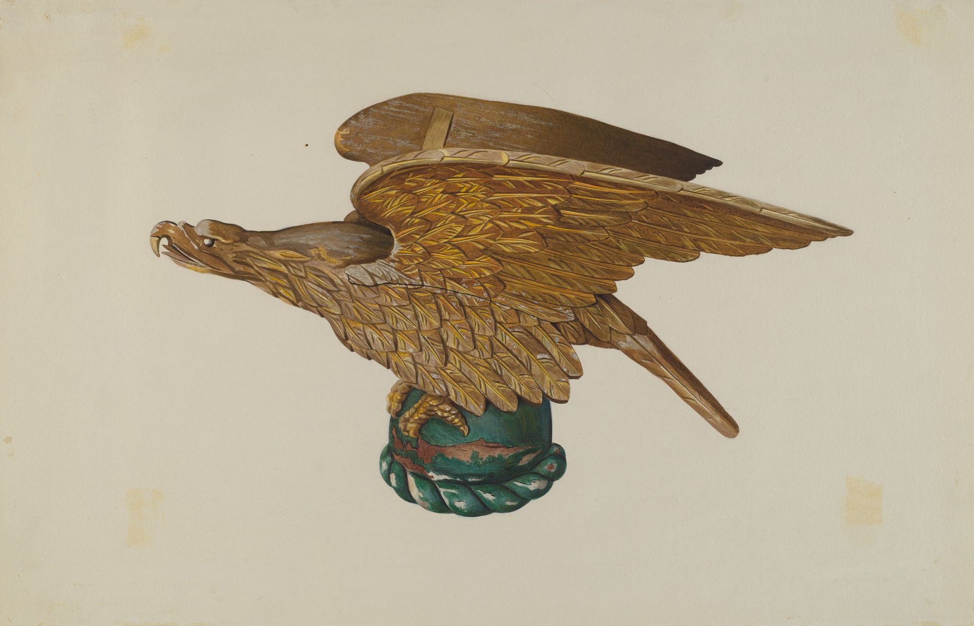 Eagle from Tugboat Wheelhouse by John W. Kelleher