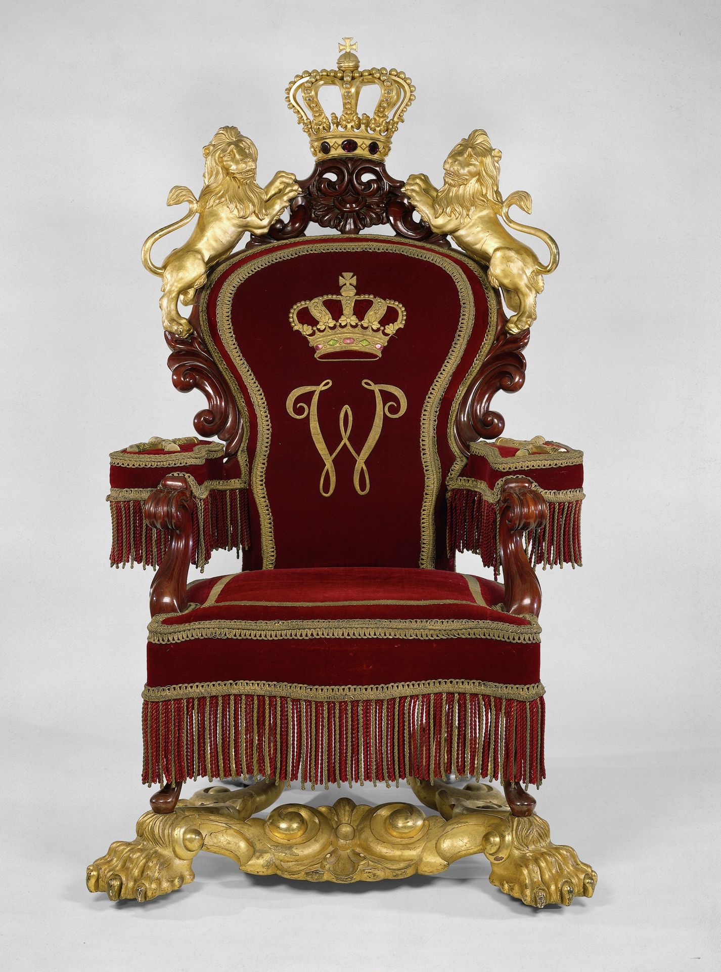 Troonzetel van koning Willem II, Willem III en Wilhelmina by Gebroeders Horrix