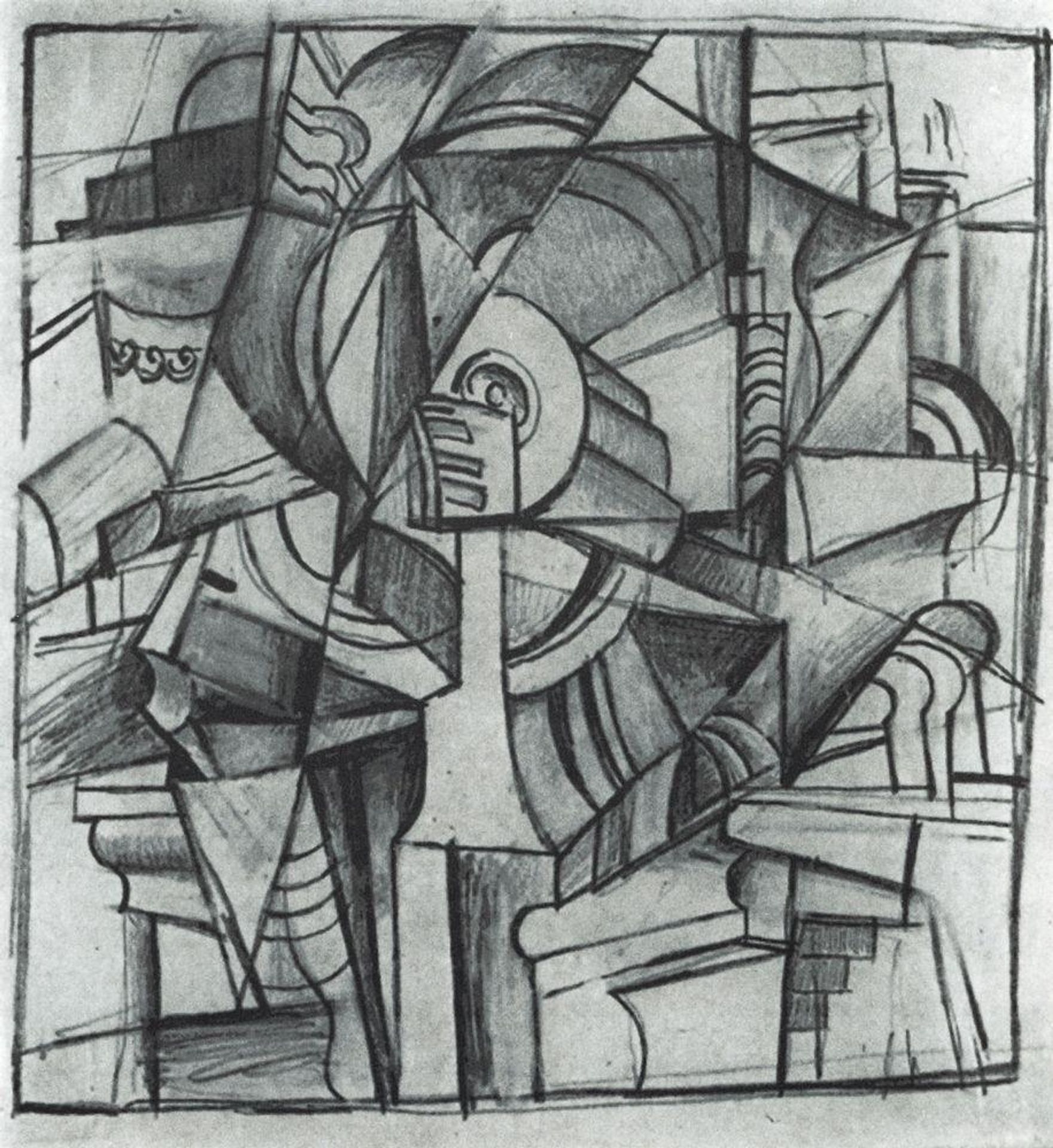 Cubo-Futurist Composition by Kazimir Malevich