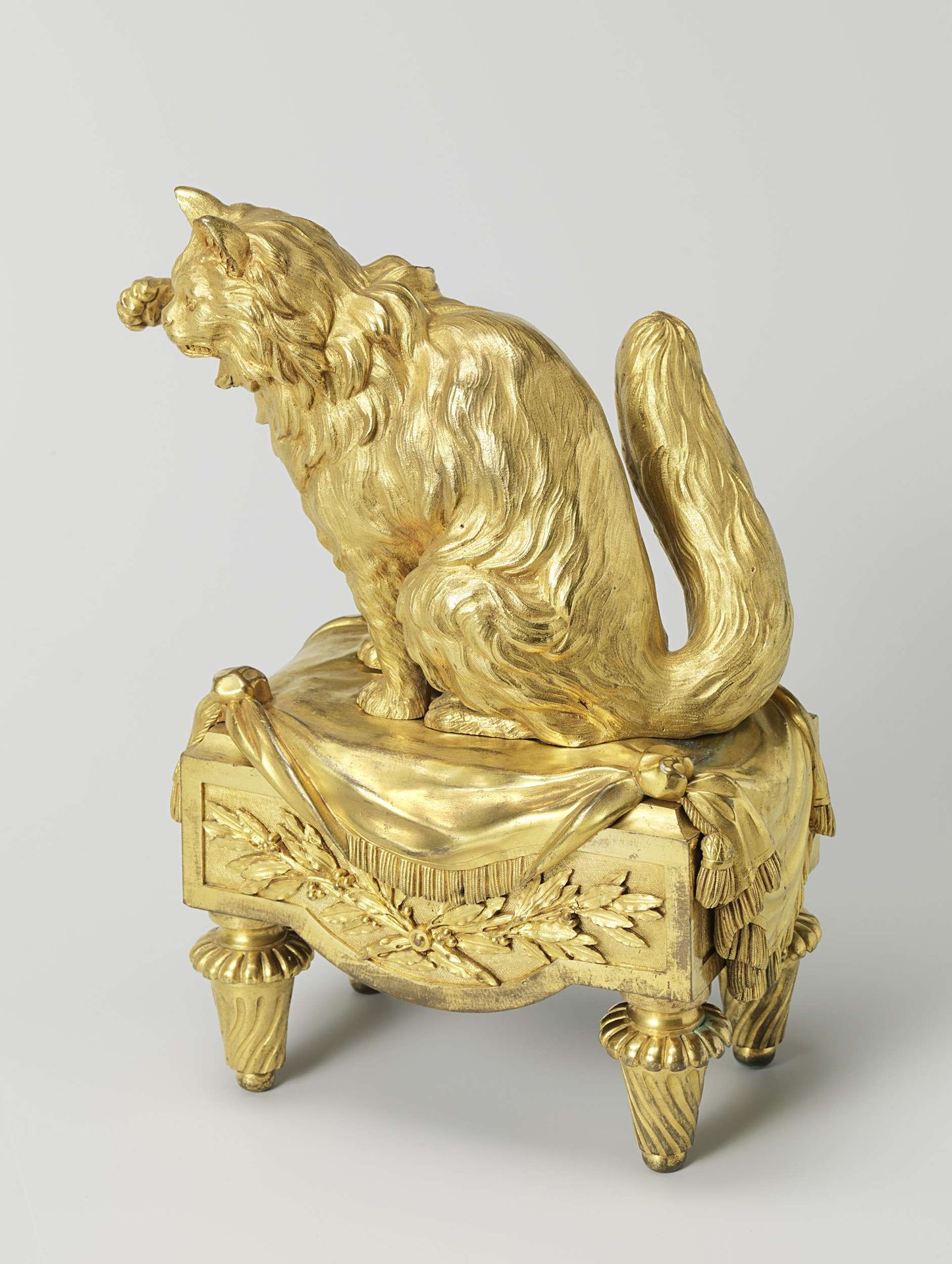 Pair of firedogs by Philippe (le Jeune) Caffieri