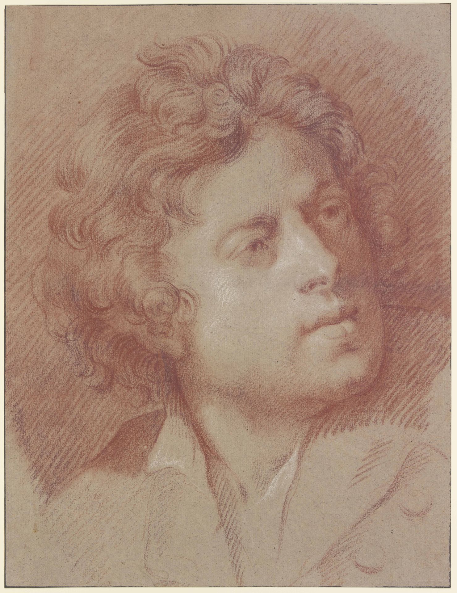 Kopf eines jungen Mannes nach rechts by Nicolas Guibal