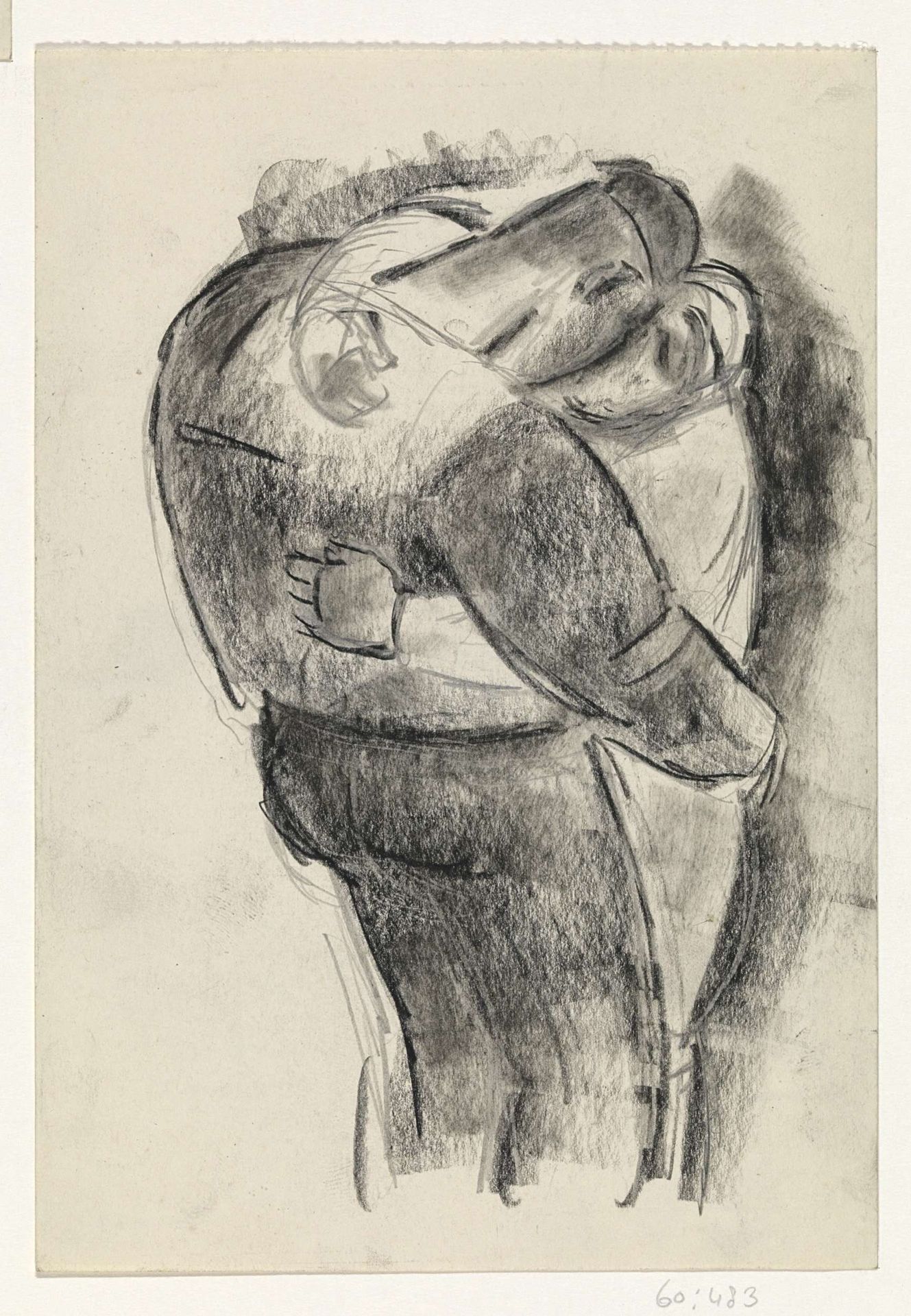 Kussend stel by Leo Gestel