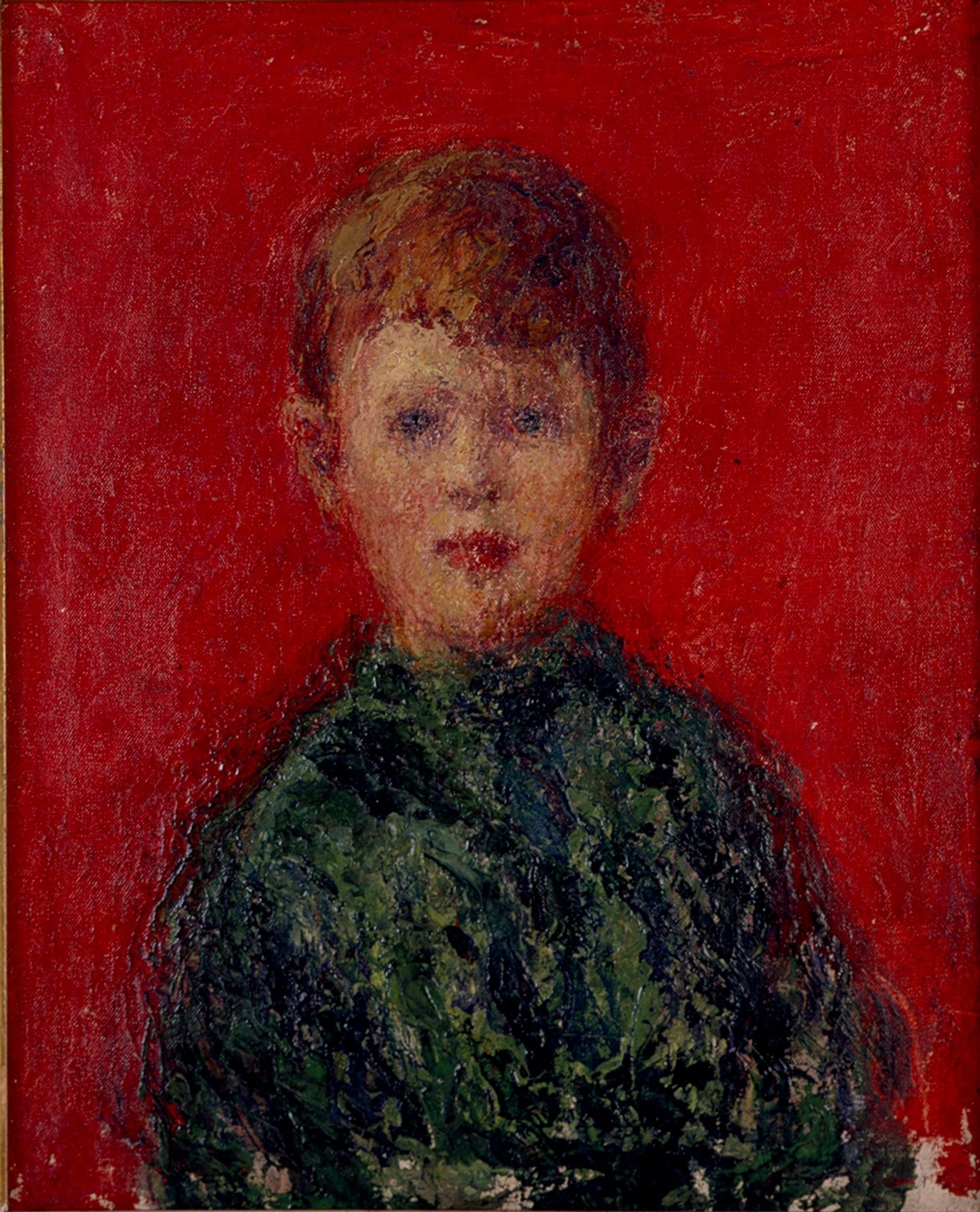 Niño vestido de verde by Andres de Santa Maria