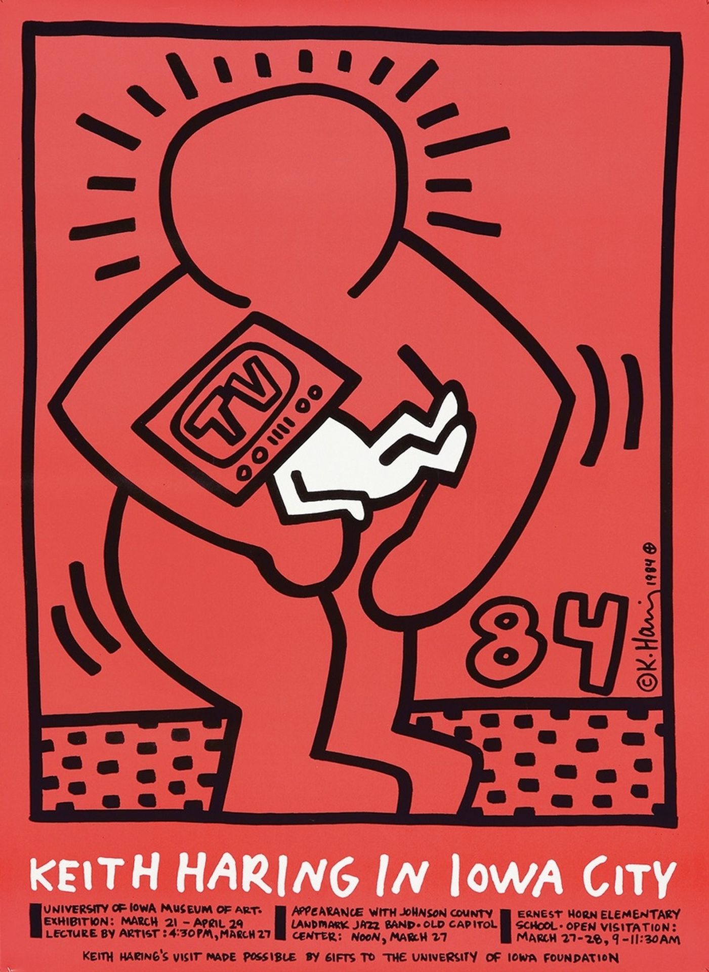 Keith Haring in Iowa City by Keith Haring