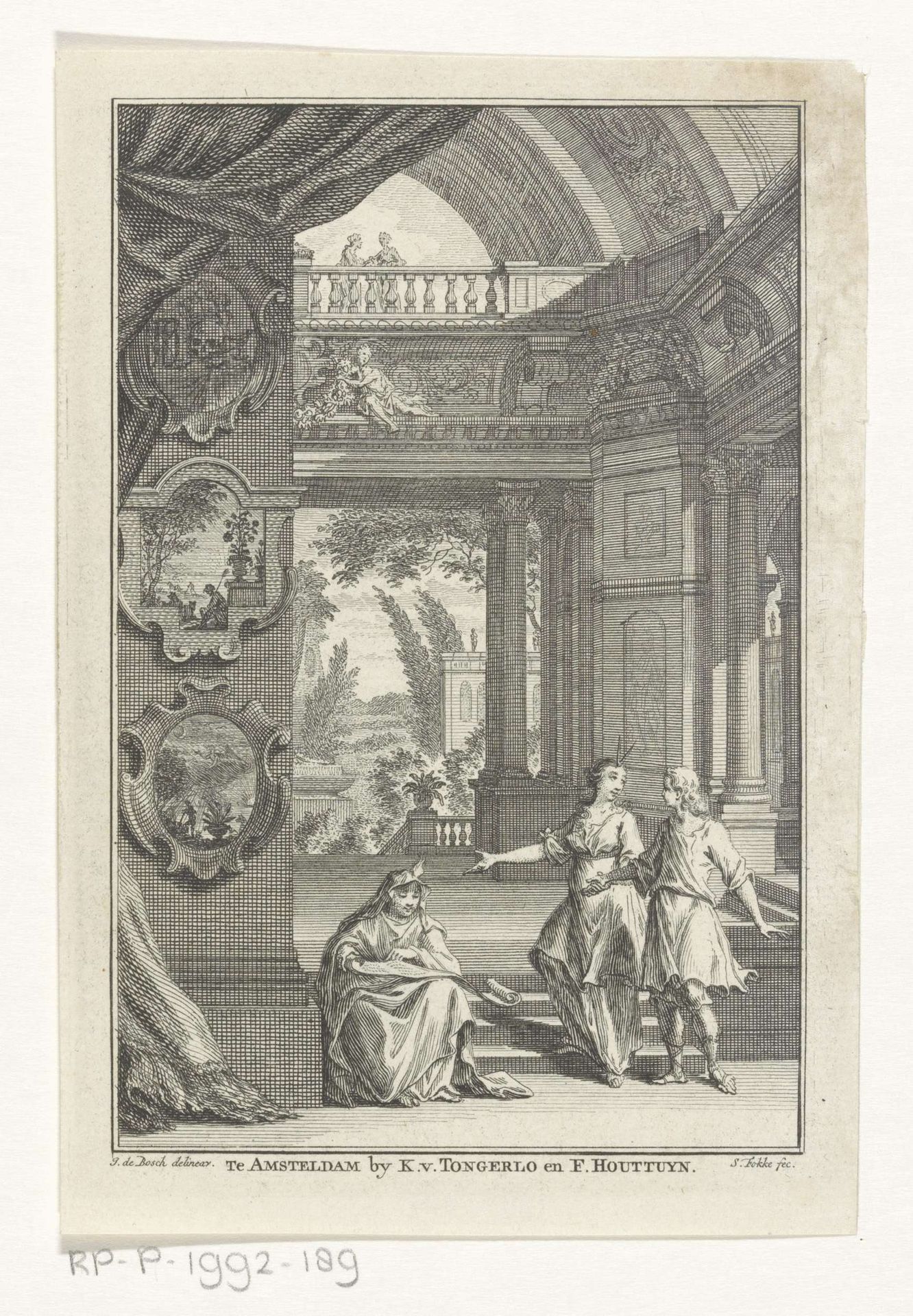 Allegorische voorstelling met Vroomheid of Geloofsijver by Simon Fokke