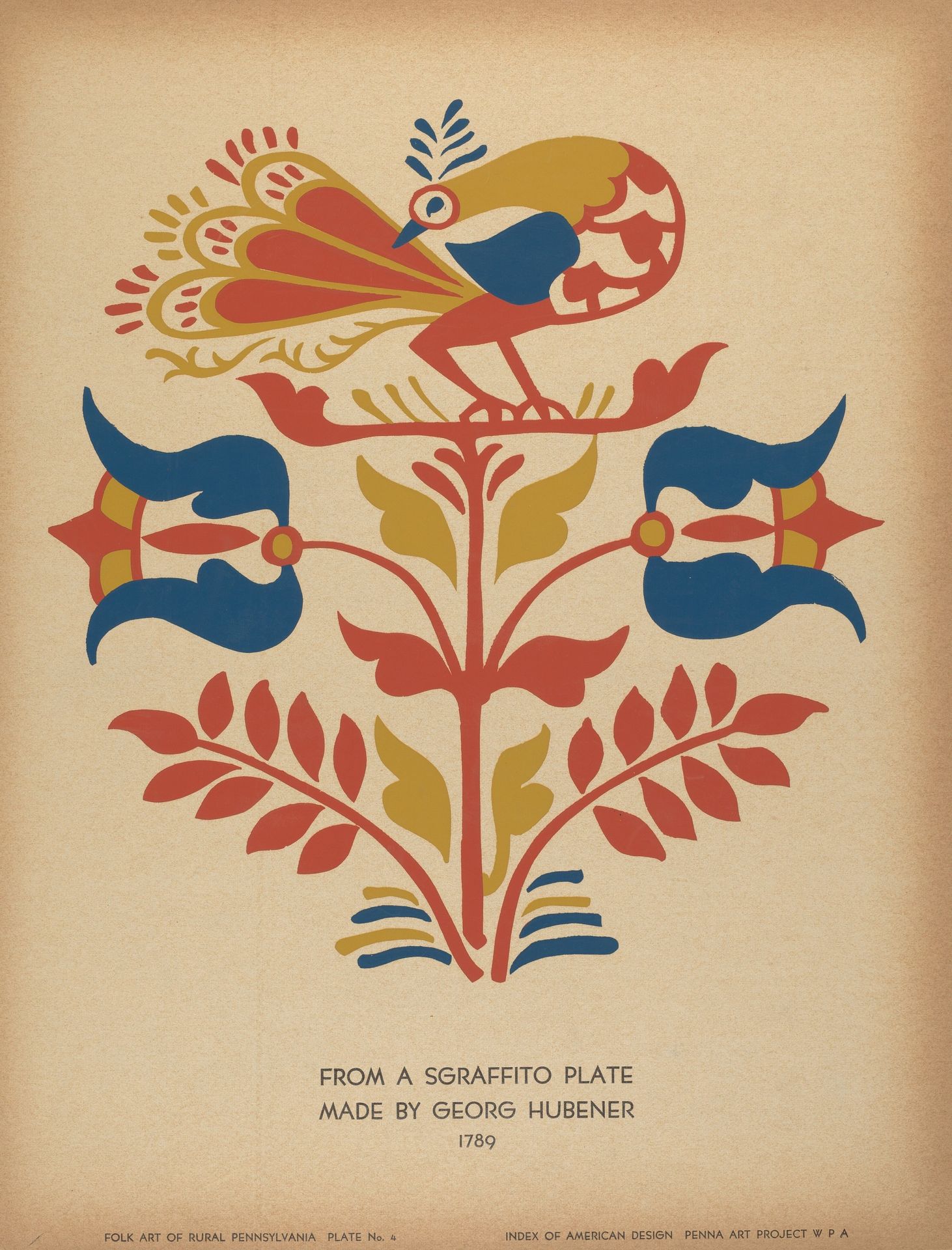 Plate 4: From Portfolio "Folk Art of Rural Pennsylvania" by Anonymous