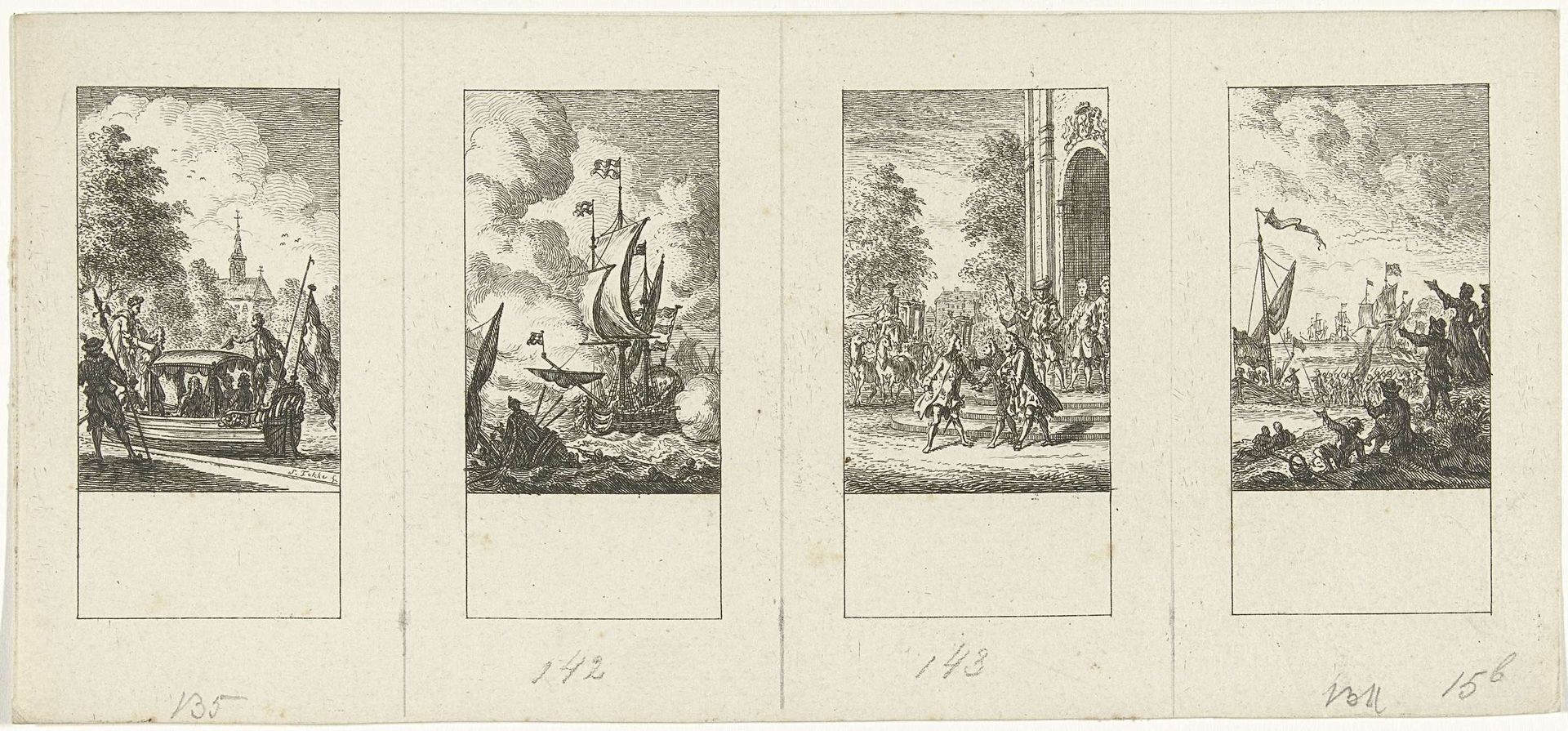 Vier episodes uit de vaderlandse geschiedenis by Simon Fokke