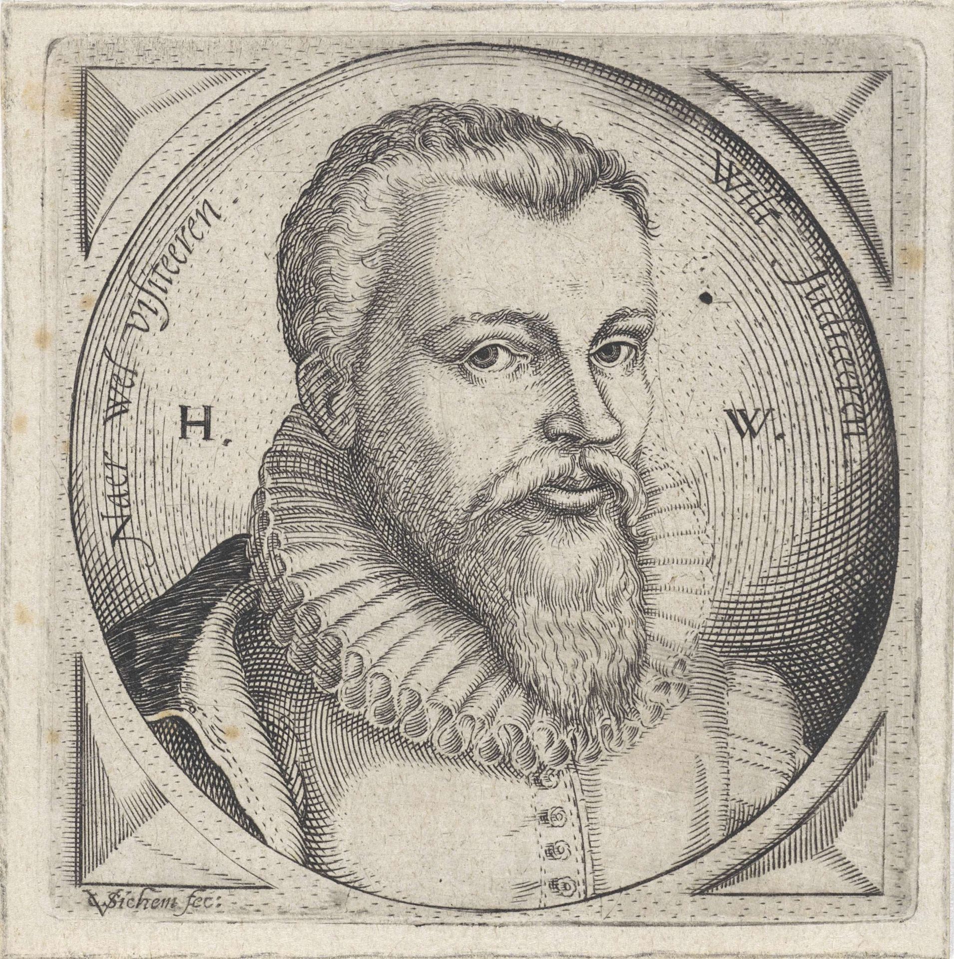 Portret van Hendrick Waninghen by Christoffel van Sichem I