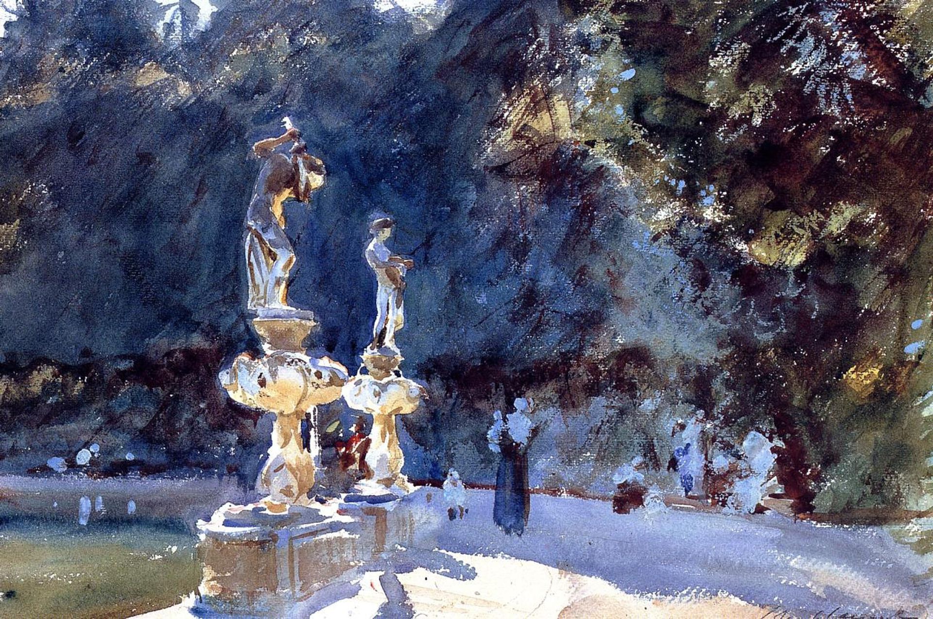 Florence Fountain, Boboli Gardens by John Singer Sargent