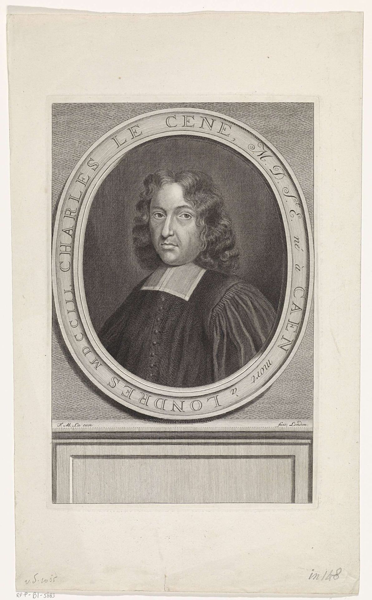 Portret van Charles le Cene by François Morellon La Cave