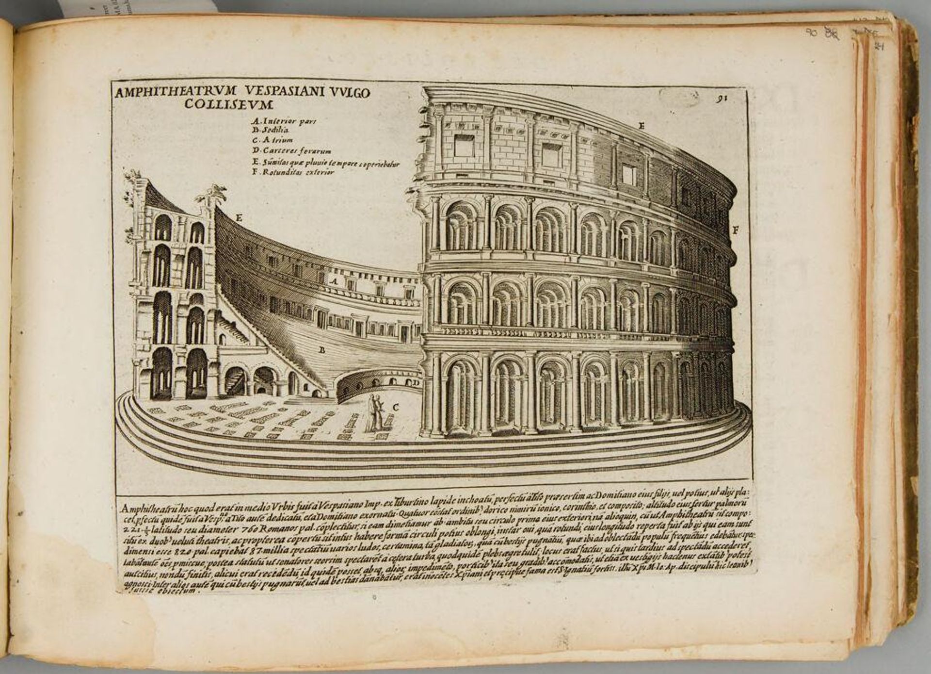 The Amphitheater of Vespasian, known as the Colosseum by Giacomo Lauro