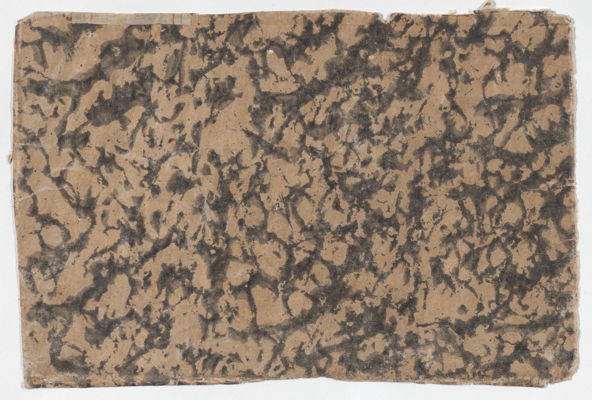 Sheet with overall splotchy pattern by Anonymous