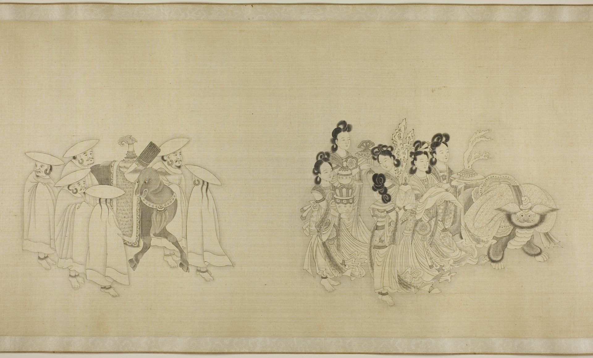 Barbarian Envoys Presenting Tribute by Su Liupeng