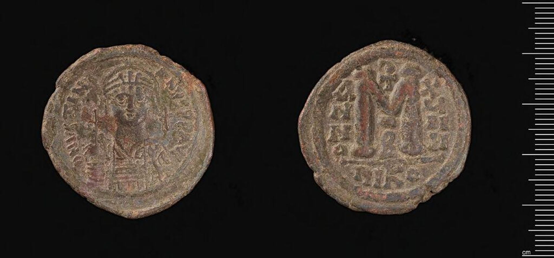 Coin of Justinian I by Justinian I