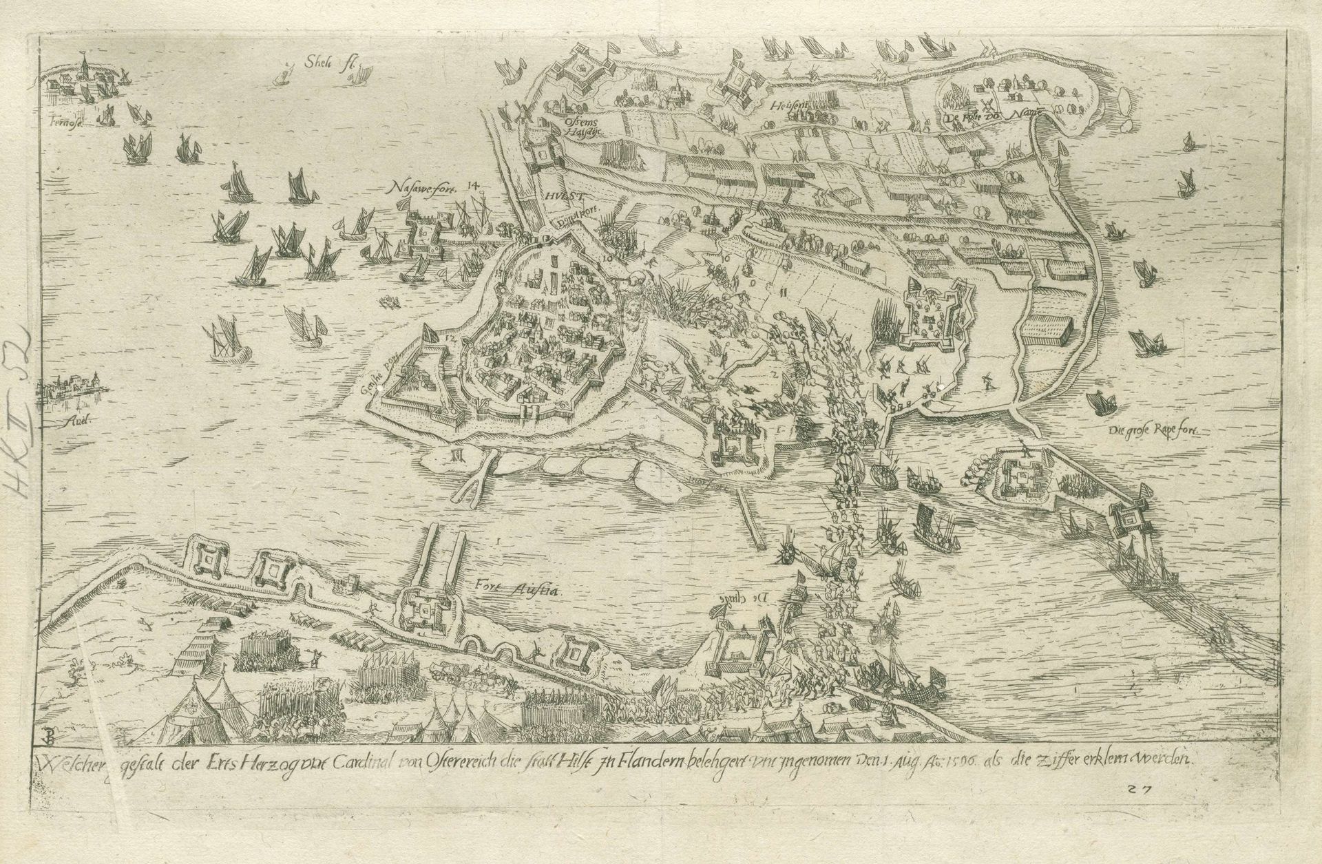Beleg van Hulst, 1596 by Philipp Uffenbach