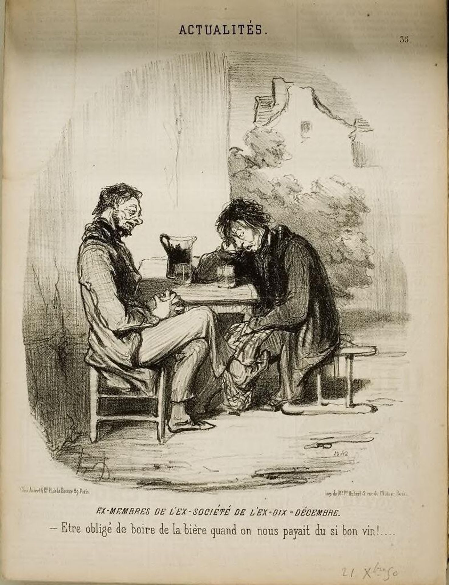 Ex-members of the Ex-society of the Ex-10 December by Honoré Daumier