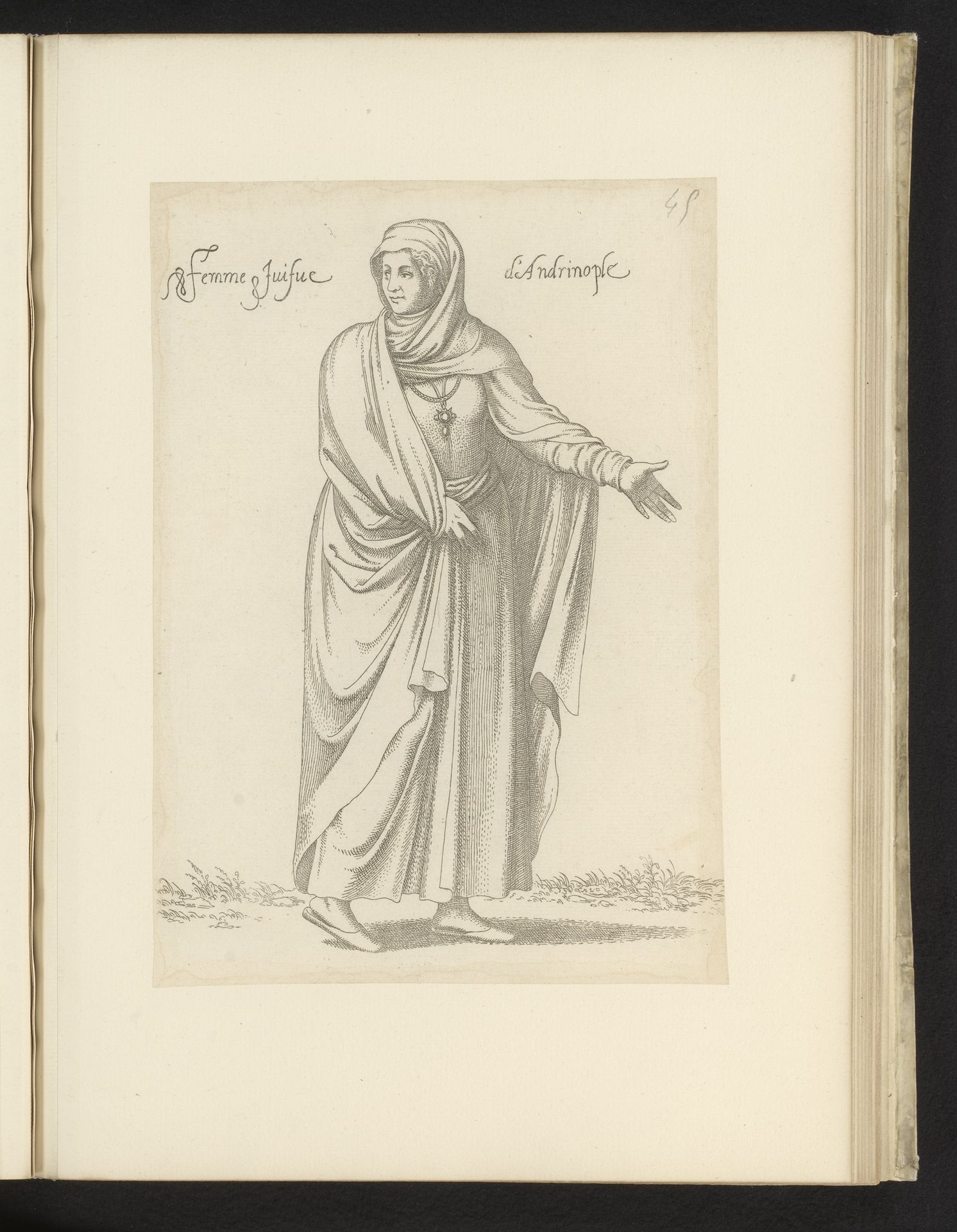Joodse vrouw afkomstig uit Andrinopel of Edirne te Thracië by Léon Davent