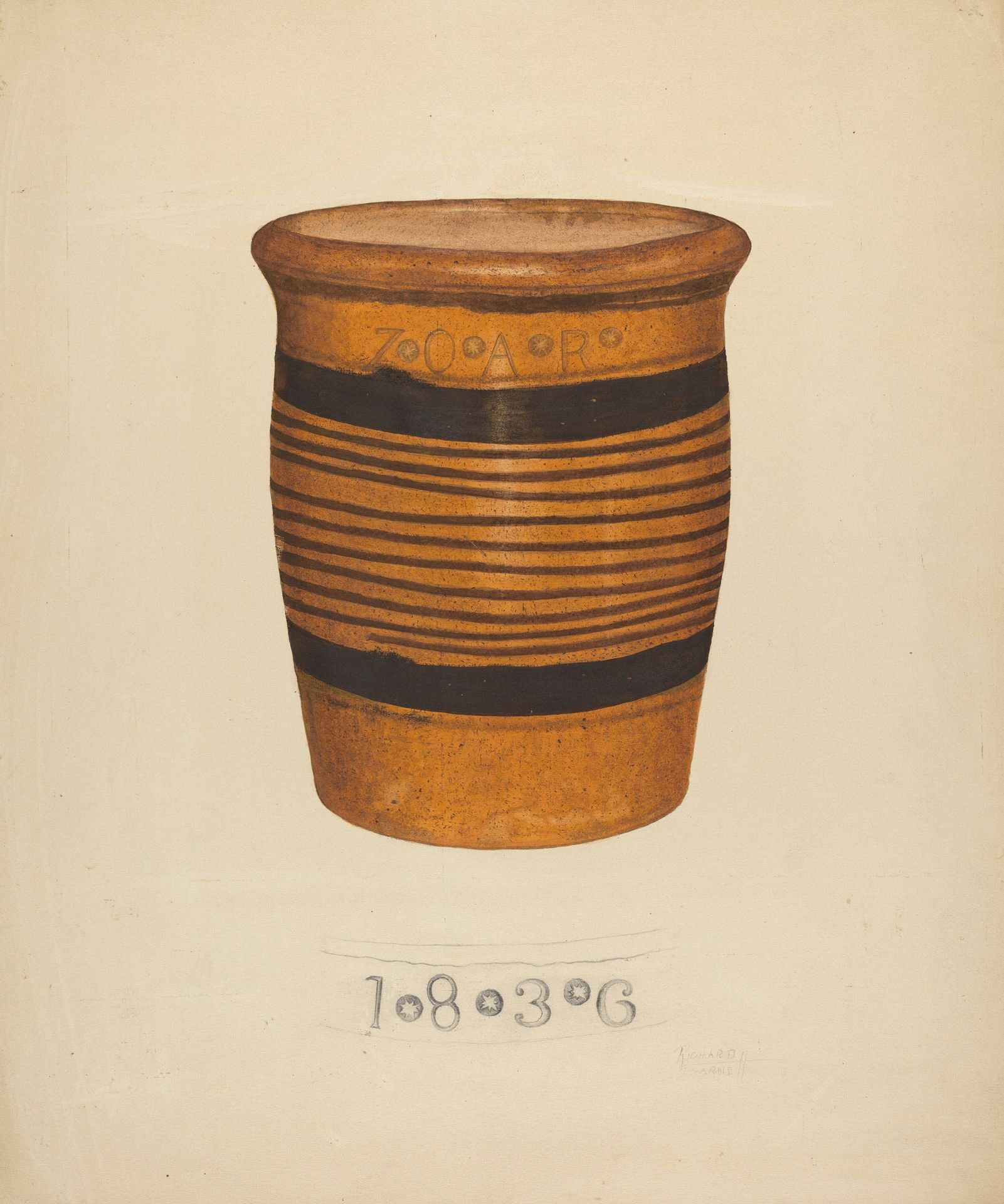 Zoar Flower Pot by Richard Barnett