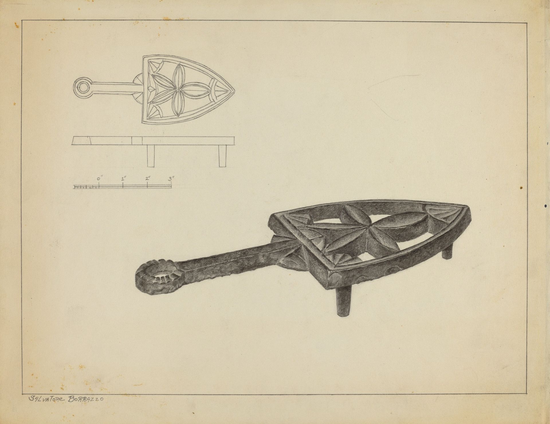 Flat Iron Holder by Salvatore Borrazzo