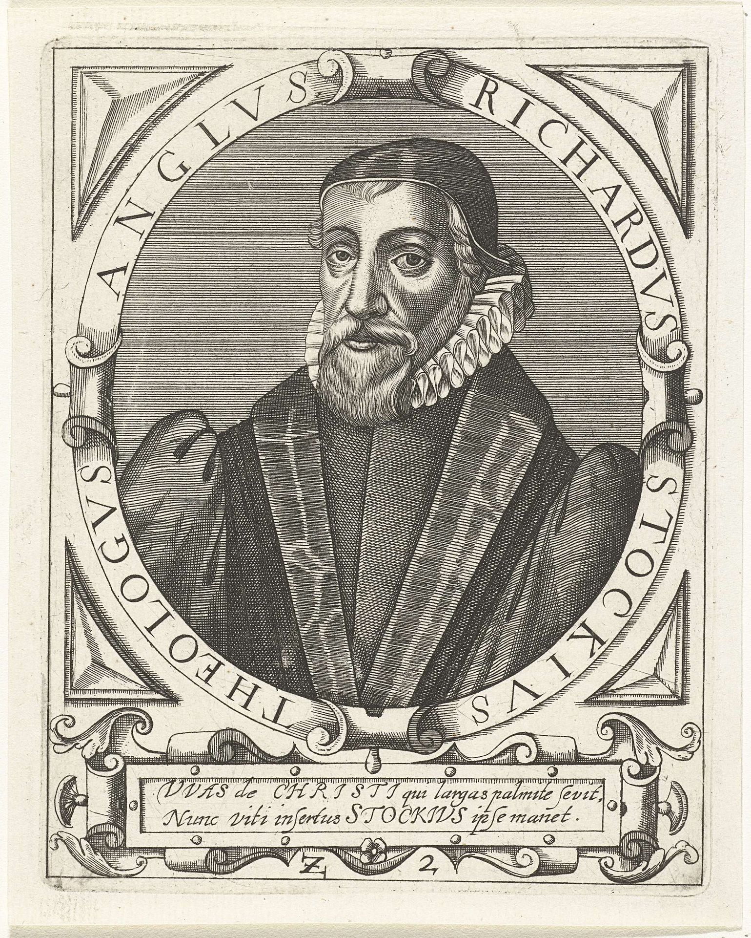 Portret van Richard Stock by Theodor de Bry