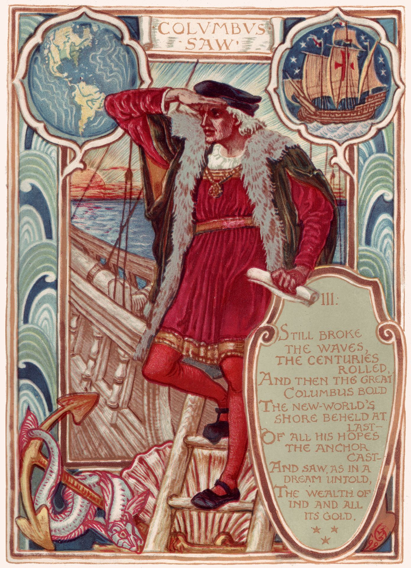Columbus by Walter Crane
