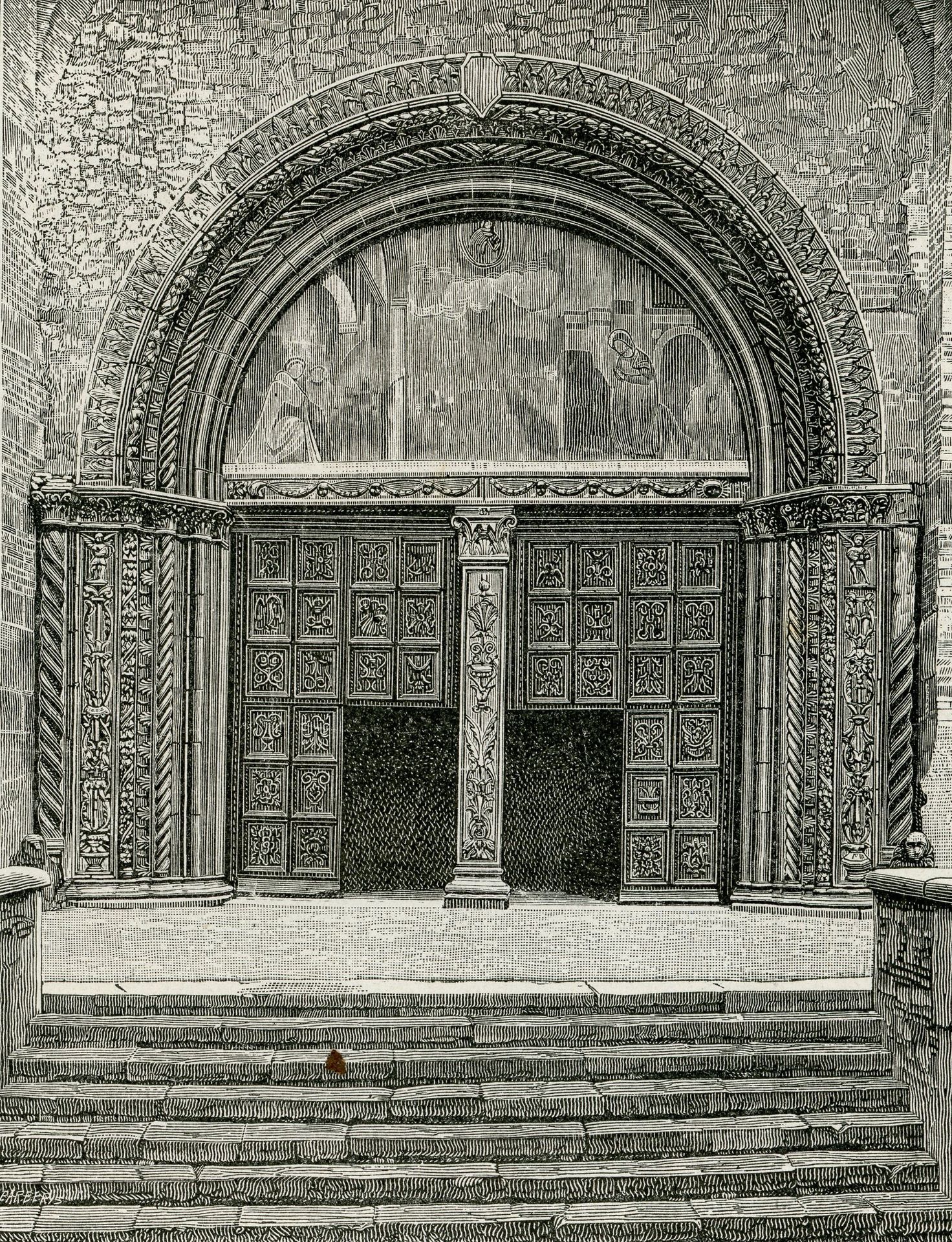 Porta Della Chiesa Di S. Maria Del Carmine by Giuseppe Barberis