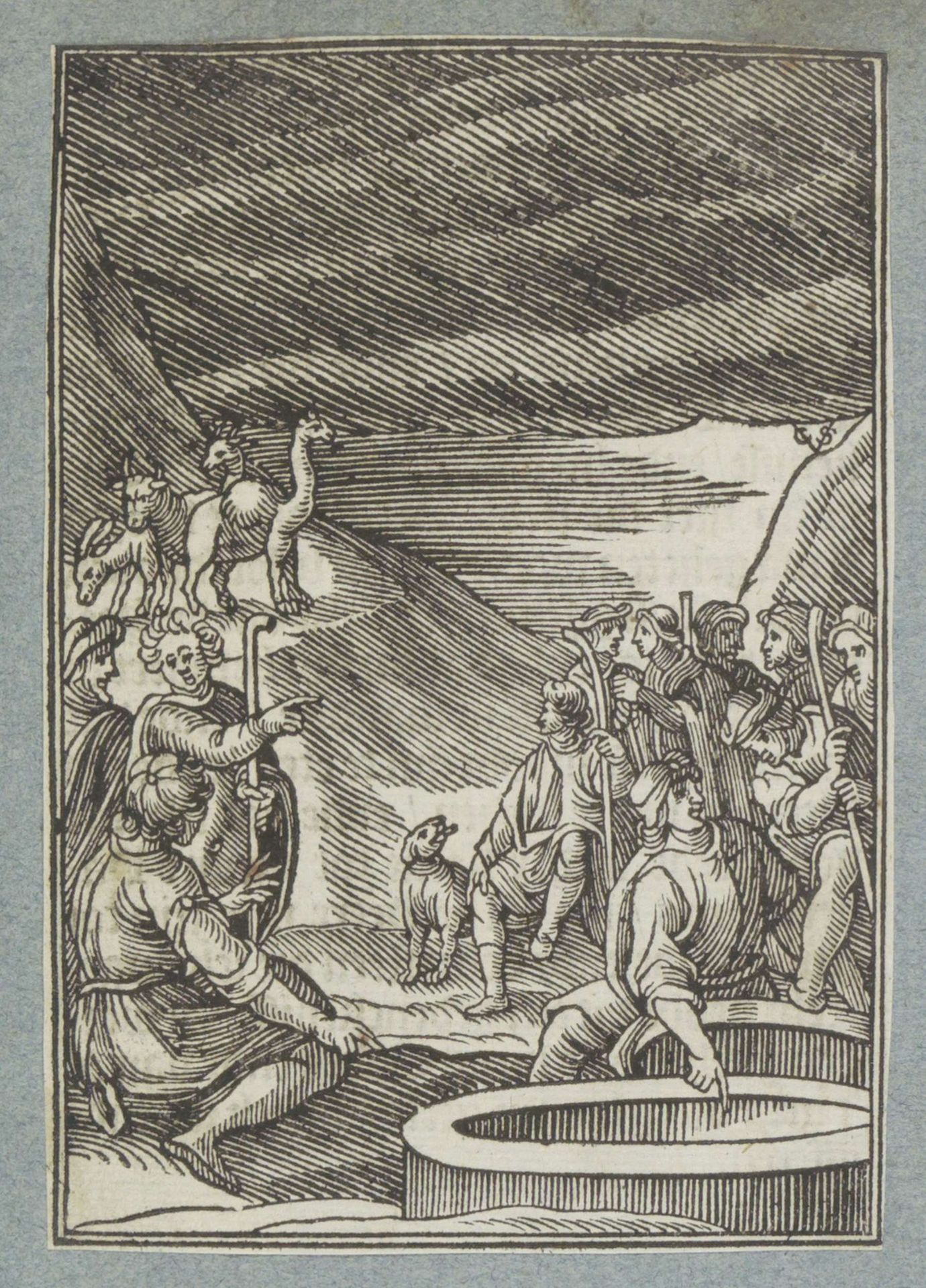 Jozef wordt in de put gegooid by Christoffel van (II) Sichem
