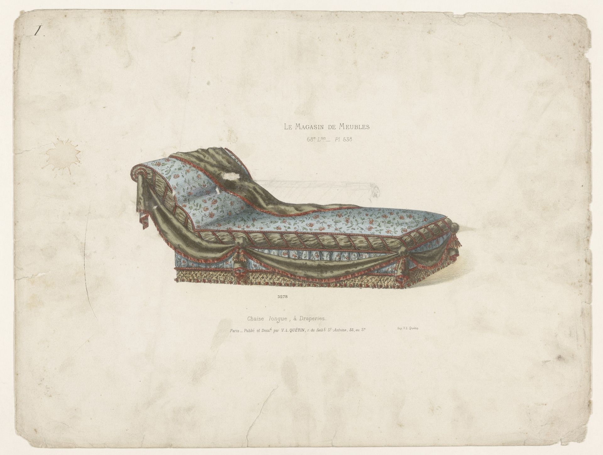 Chaise longue by Anonymous