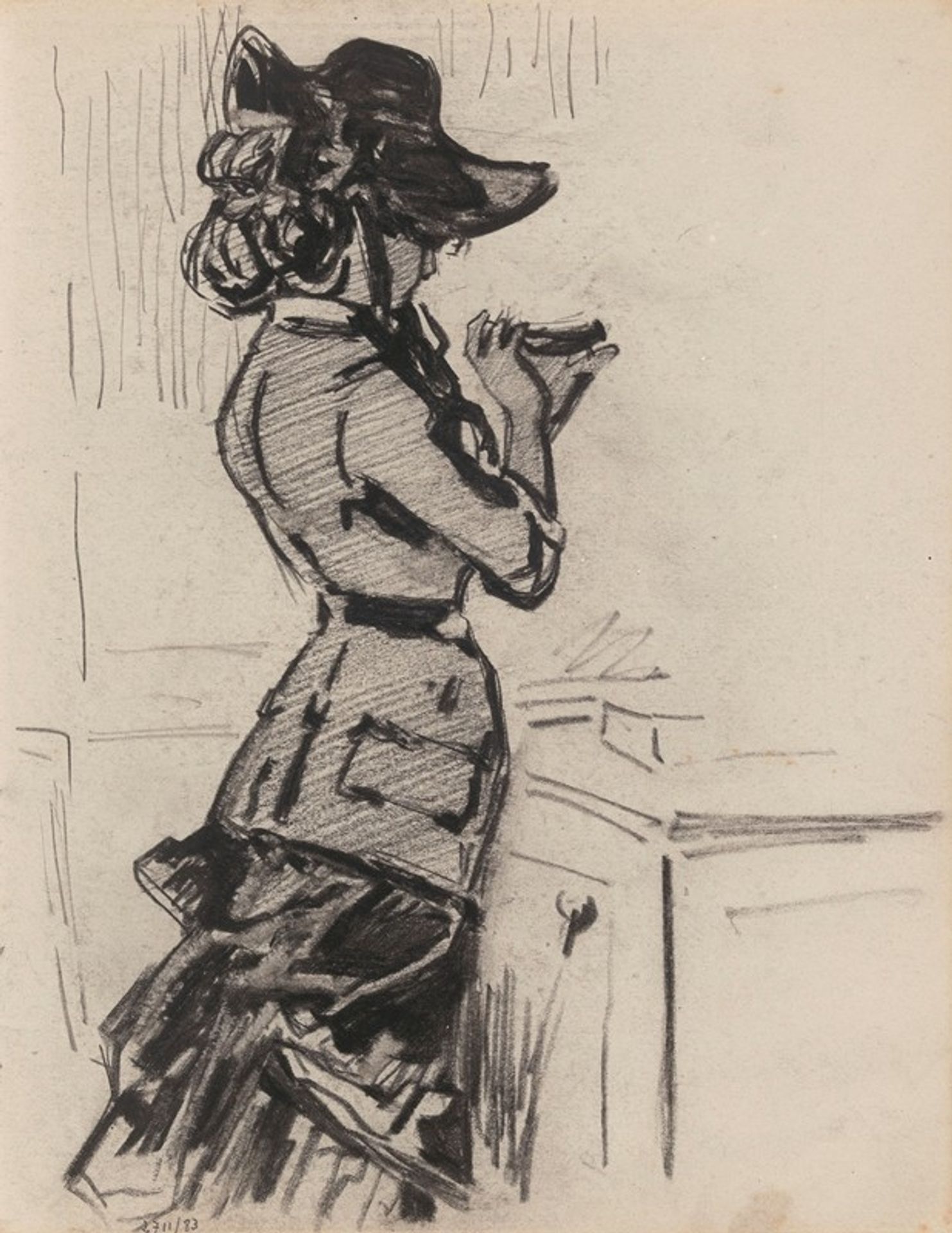 Woman Seen in Profile by James Ensor