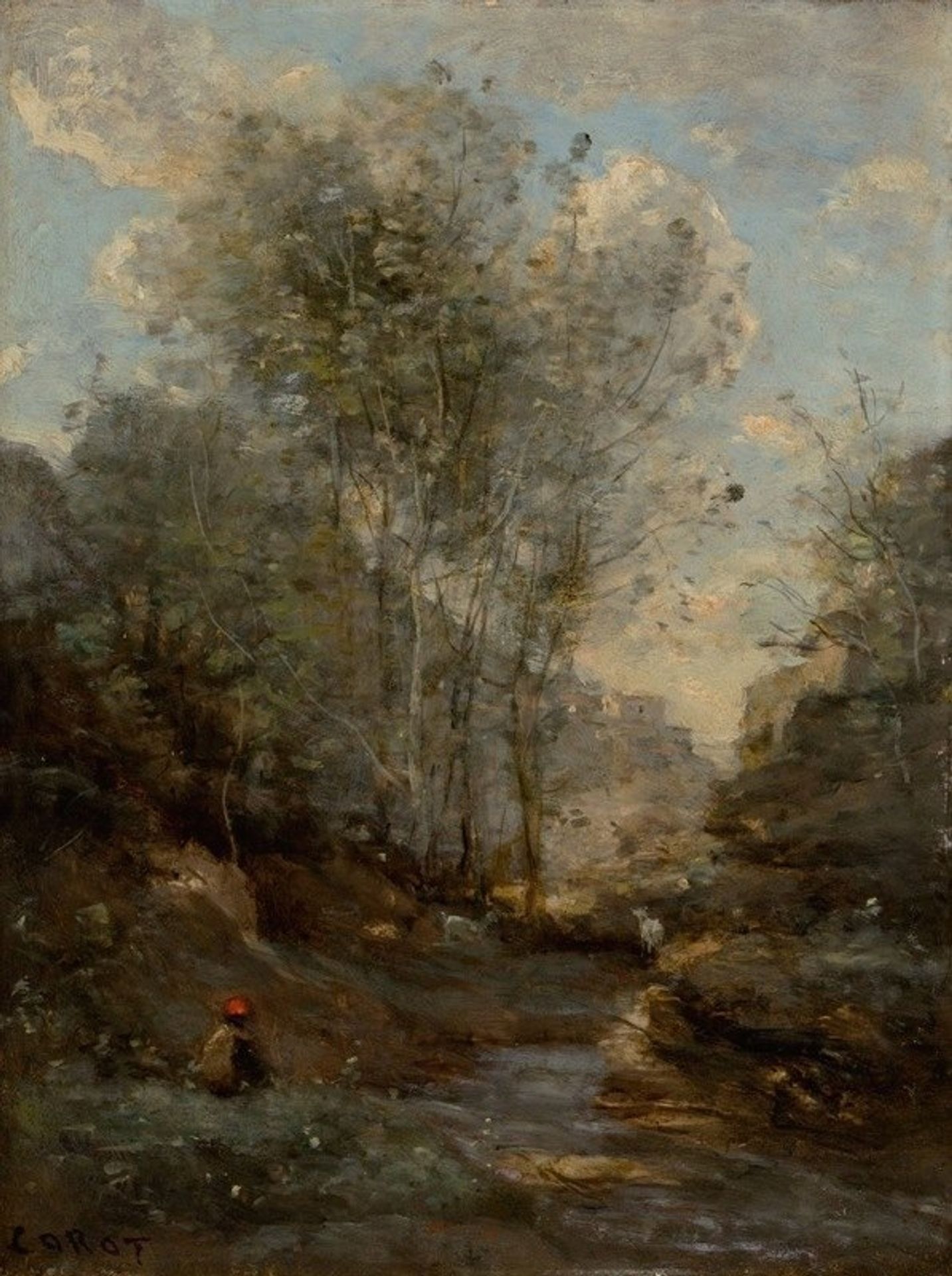 Le Vallon des Chevres by Camille Corot
