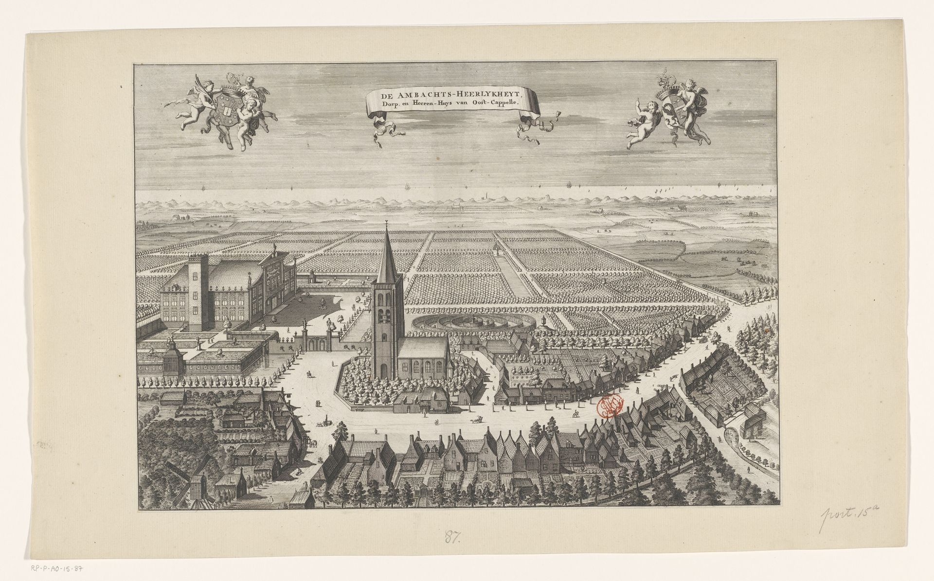 Gezicht op Oostkapelle by Anonymous