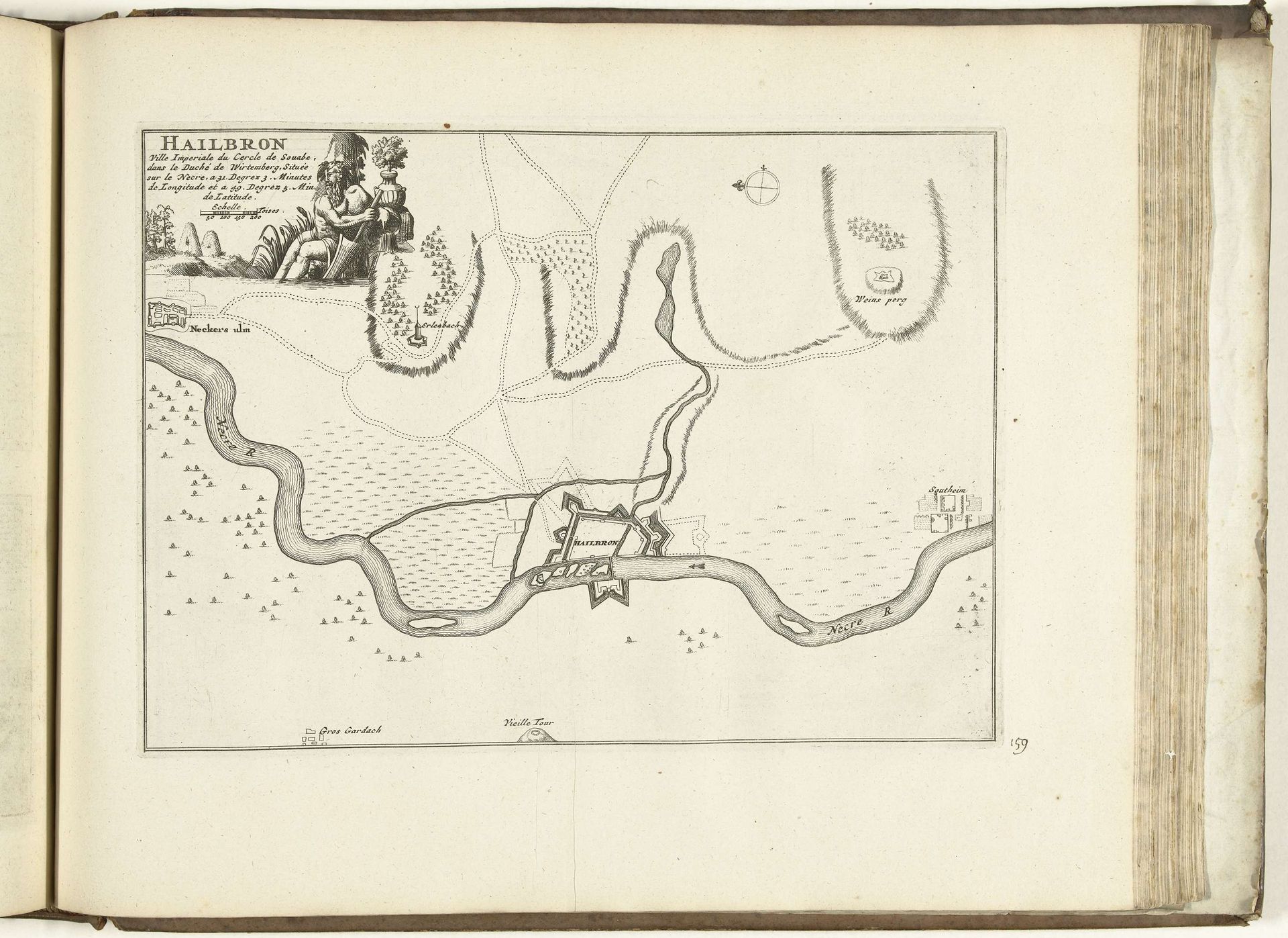 Plattegrond van Heilbronn, 1726 by Anonymous
