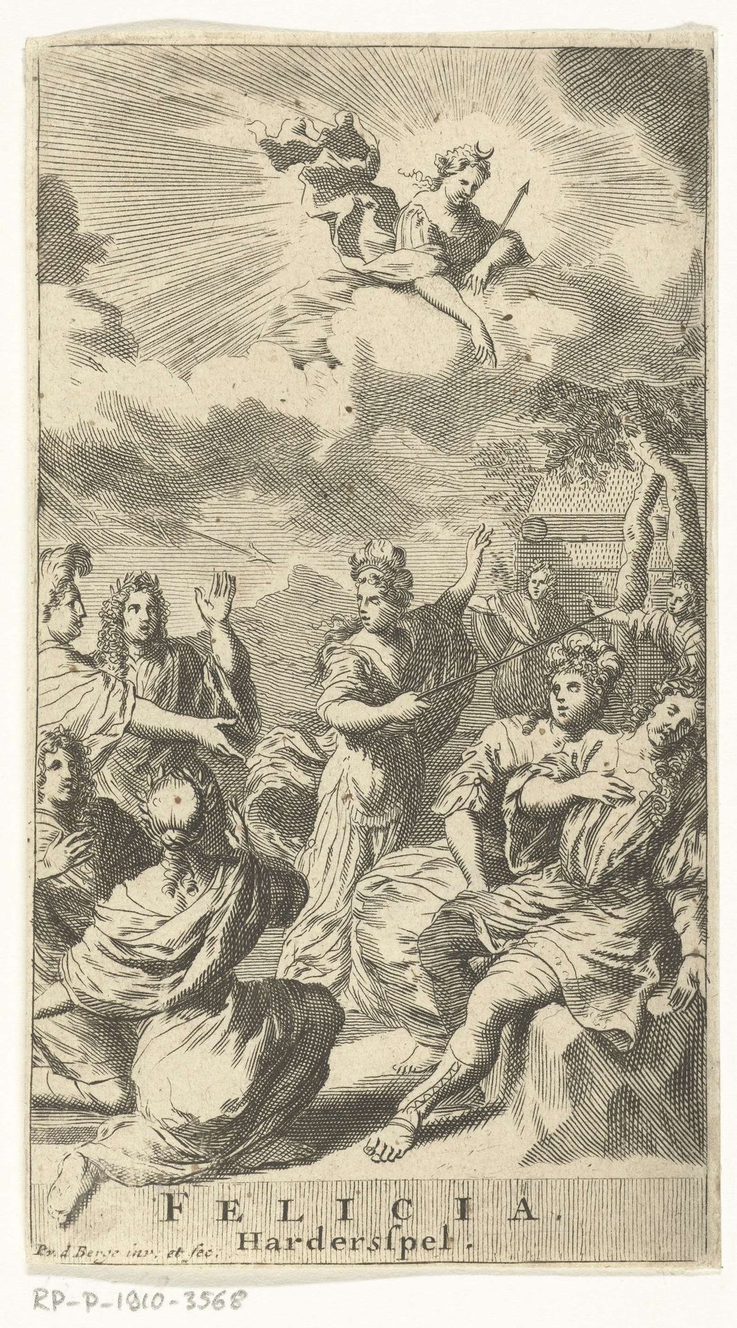 Titelpagina voor Felicia, of De betoveringe door liefde. Hardersspel, Amsterdam 1699 by Pieter van den Berge
