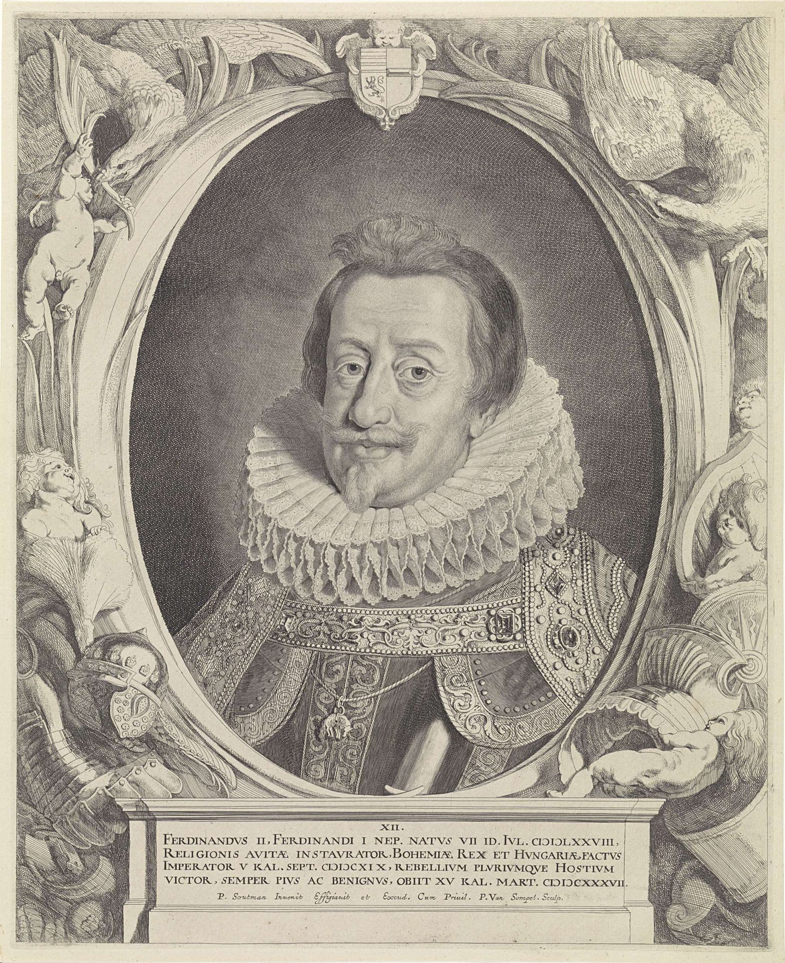 Portret van Ferdinand II (Duits keizer) by Pieter Van Sompel