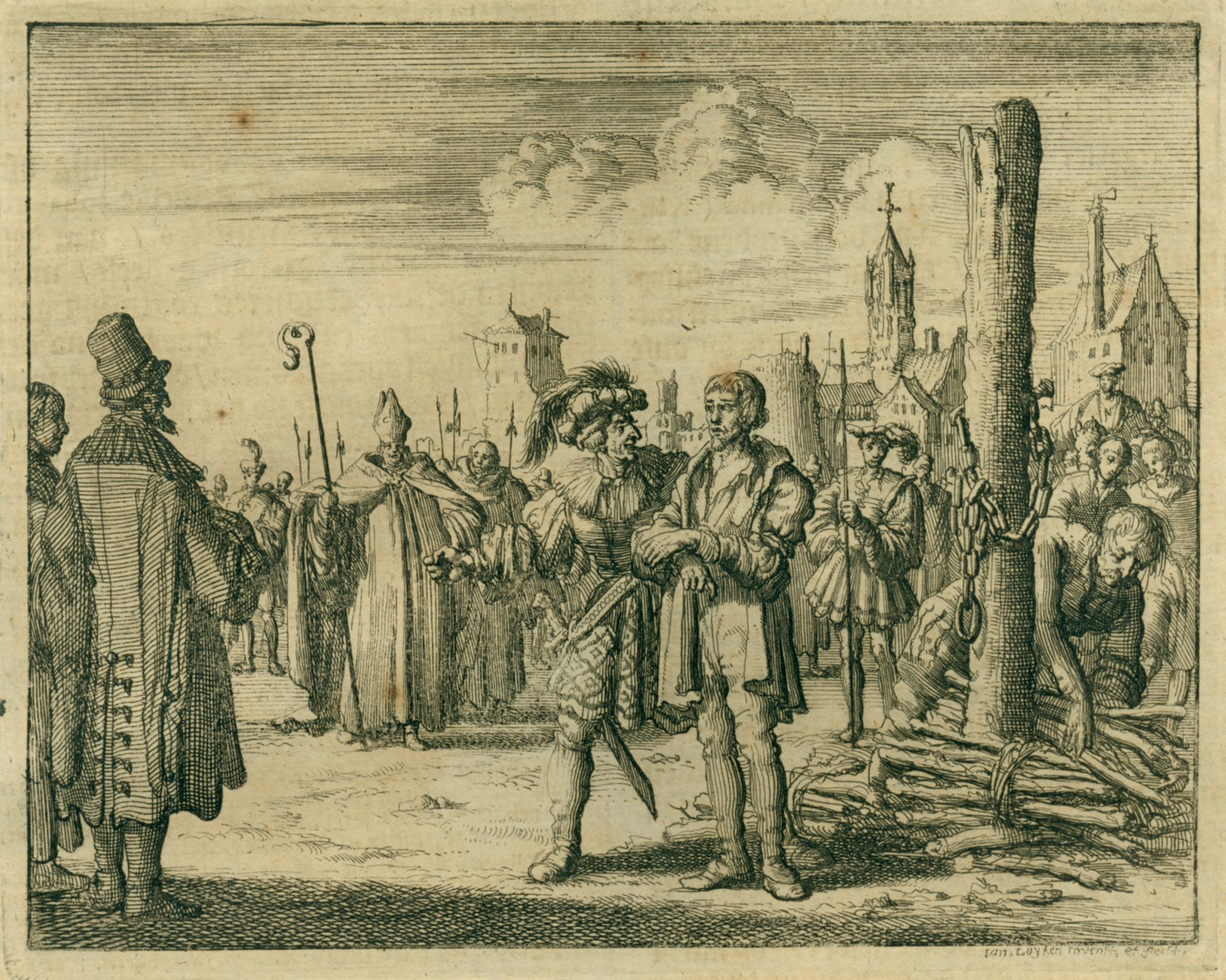 Burning of William White, a Priest, Norwich, England, AD 1428 by Jan Luyken