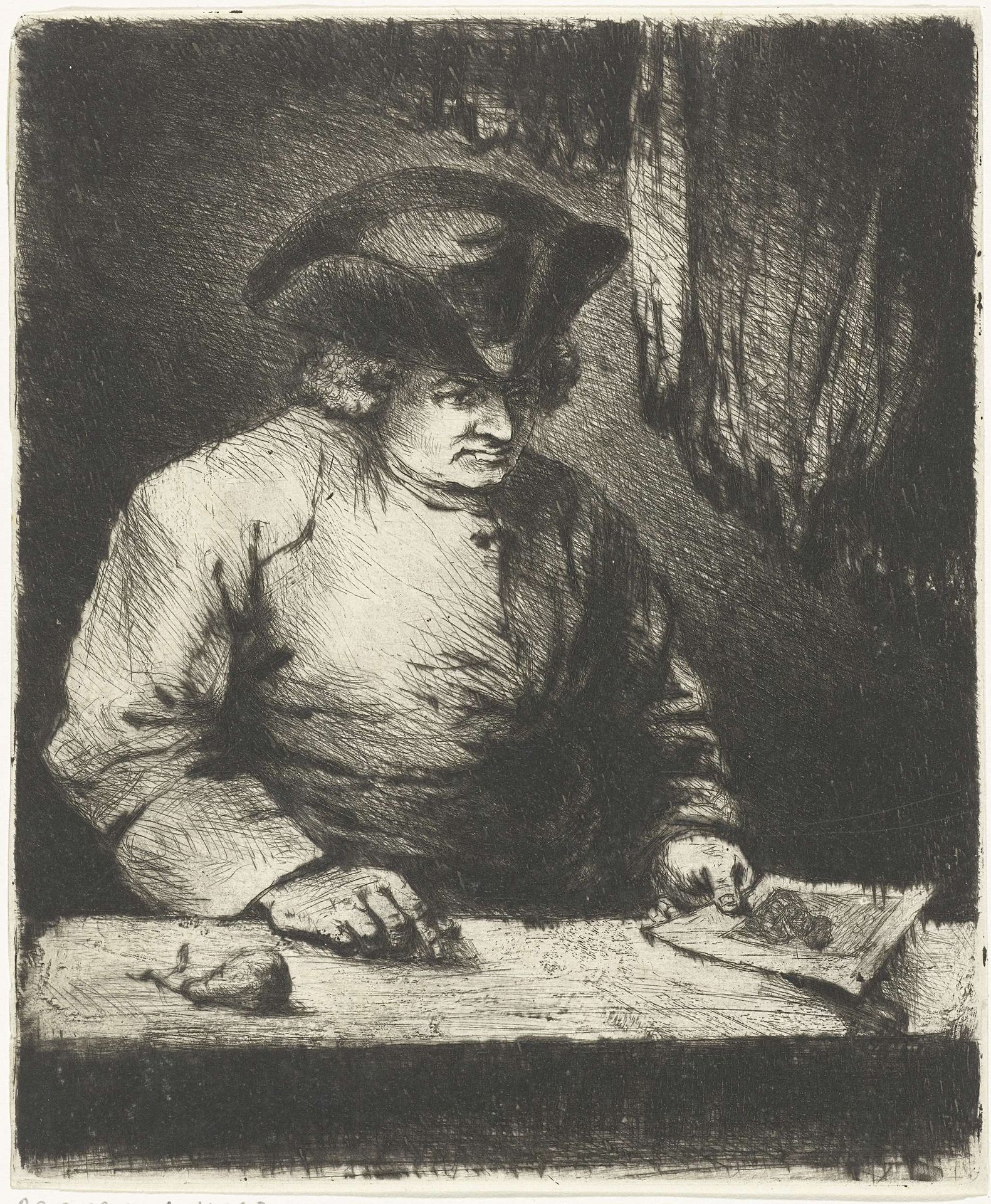Portret van Hendrik Chalon by Jan Chalon