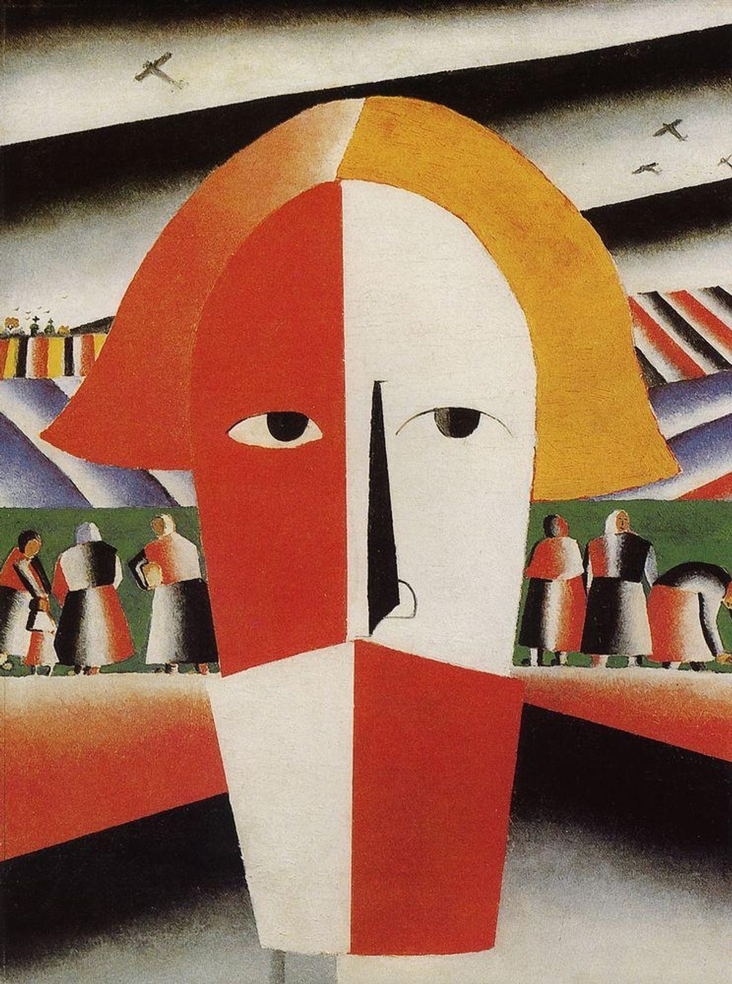 Head of a Peasant by Kazimir Malevich