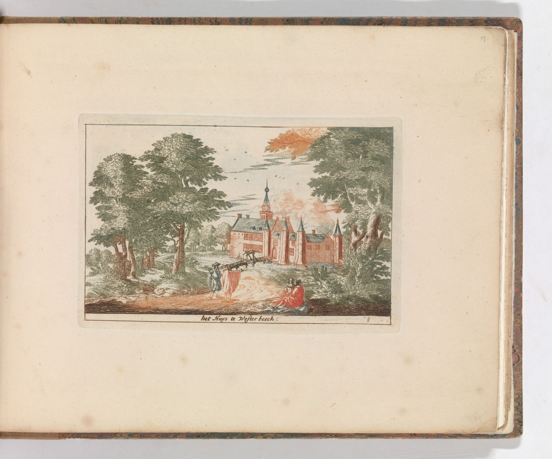 'Het Huys te Westerbeeck' , in: Tooneel Der Voornaamste Nederlands Huizen, En Lust Hoven, Naar T Leven Afgebeeld by Carel Allard