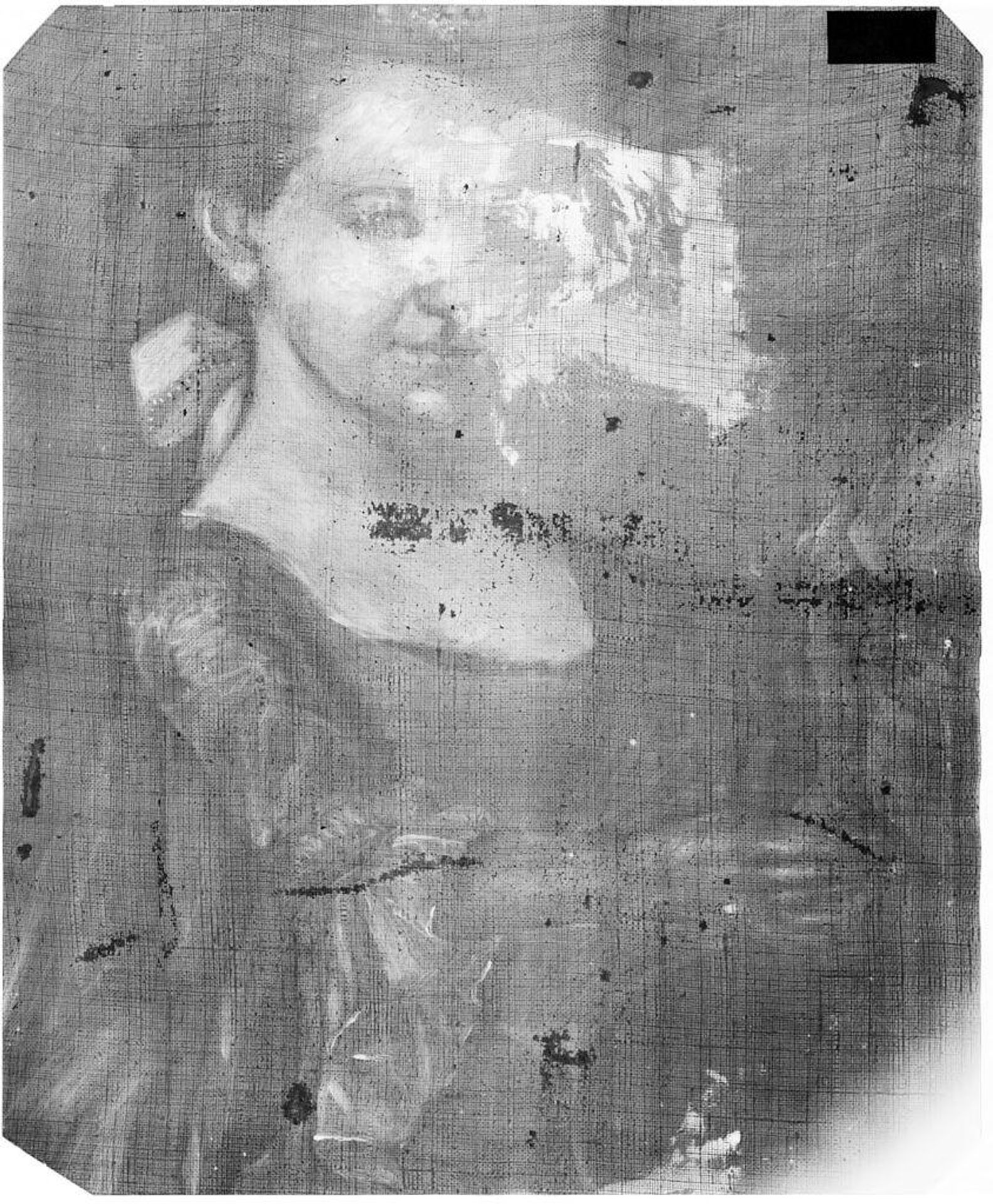 X-radiograph(s) of "Two Girls of Gore Family" by Artist of original: John Singleton Copley