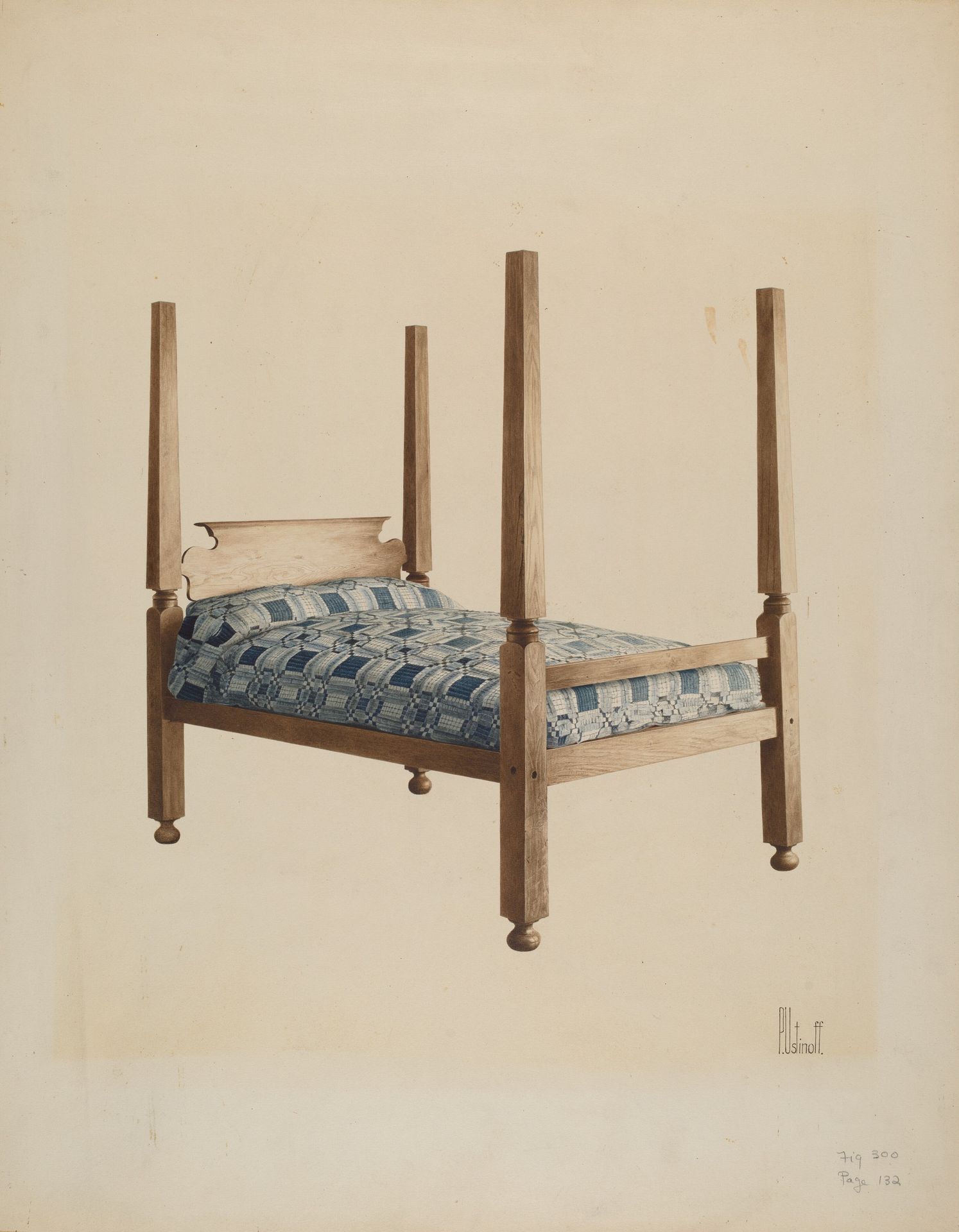 Four Poster Bed by Peter C. Ustinoff