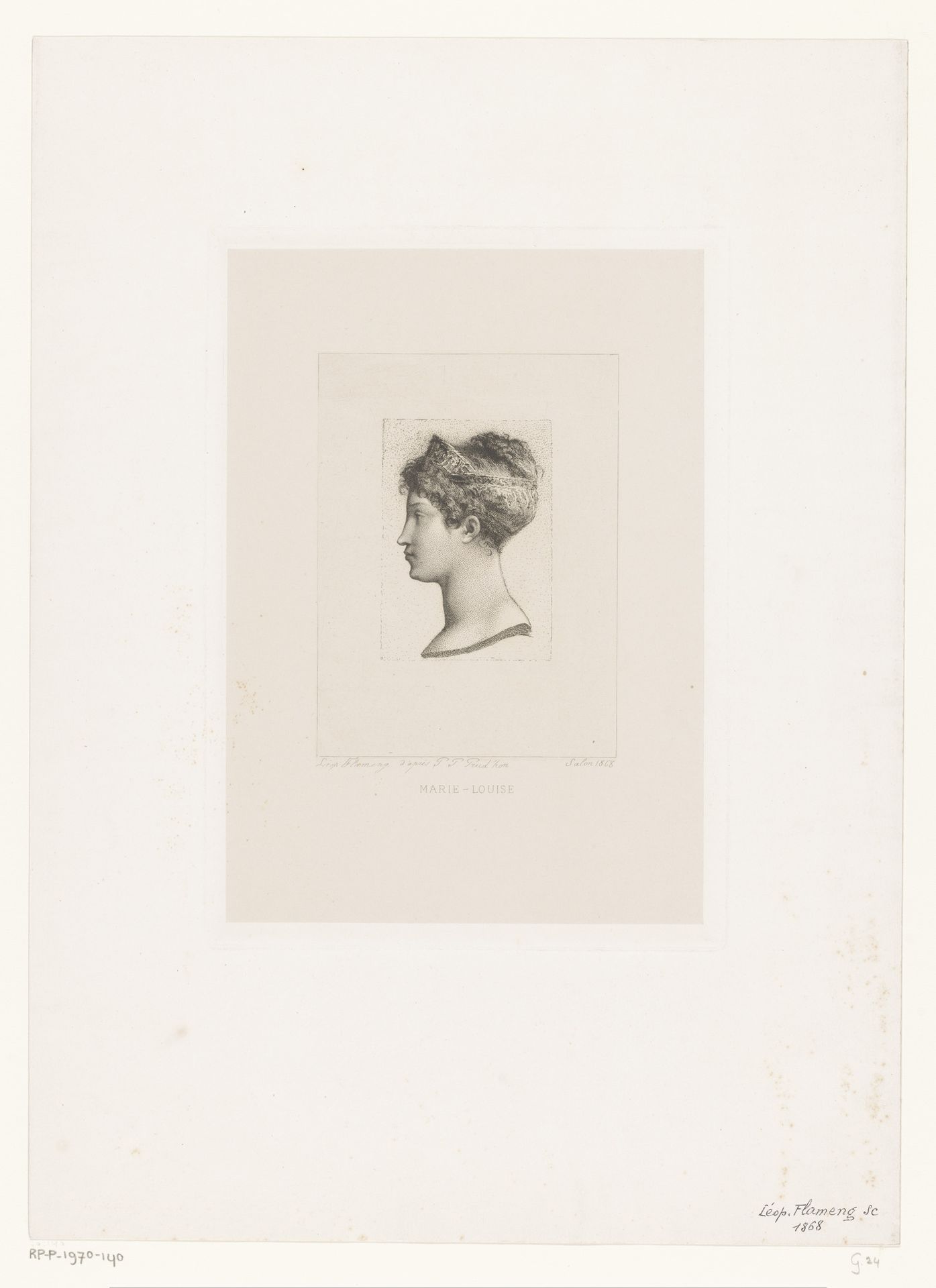 Portret van Marie Louise van Oostenrijk by Léopold Flameng