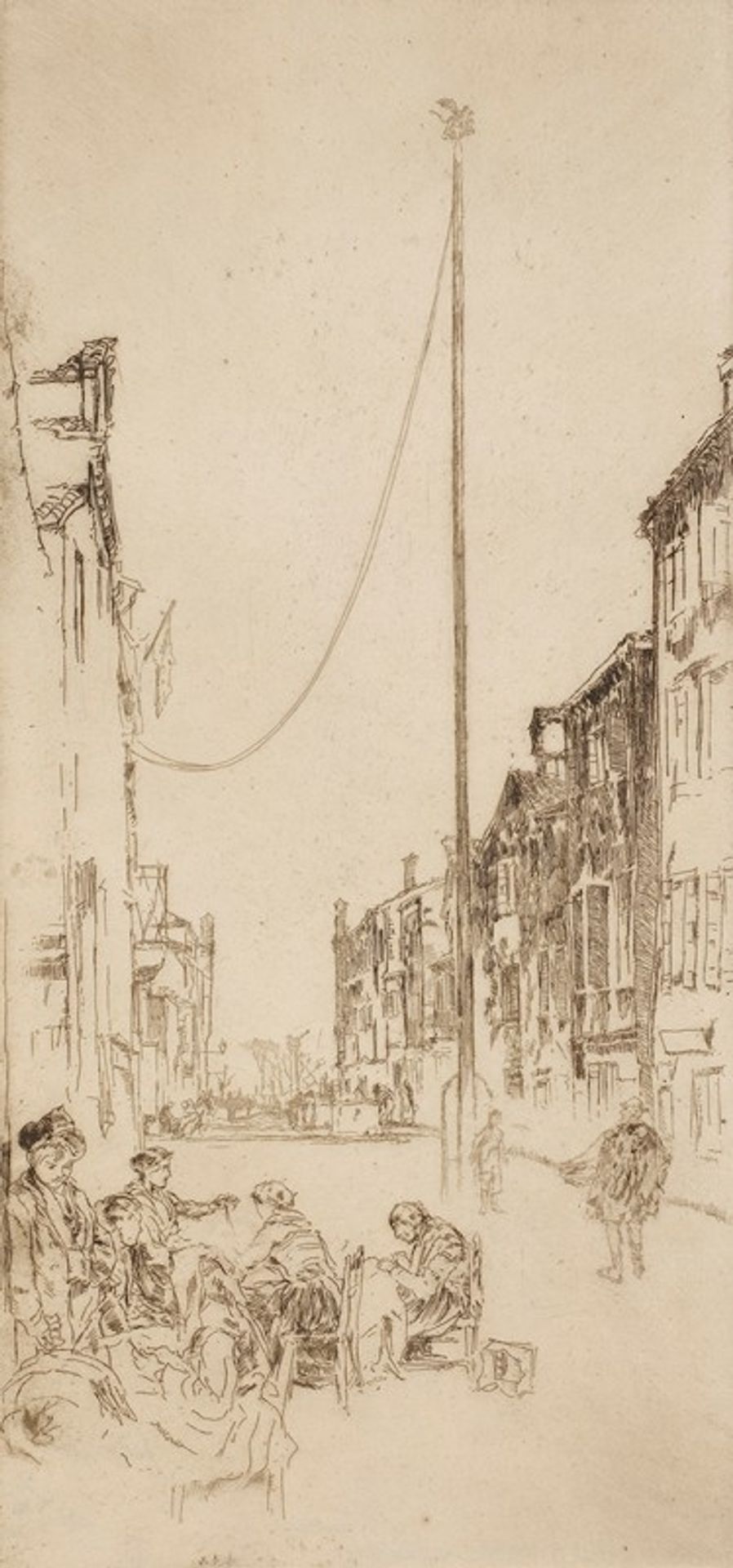 The Venetian Mast by James Abbott McNeill Whistler