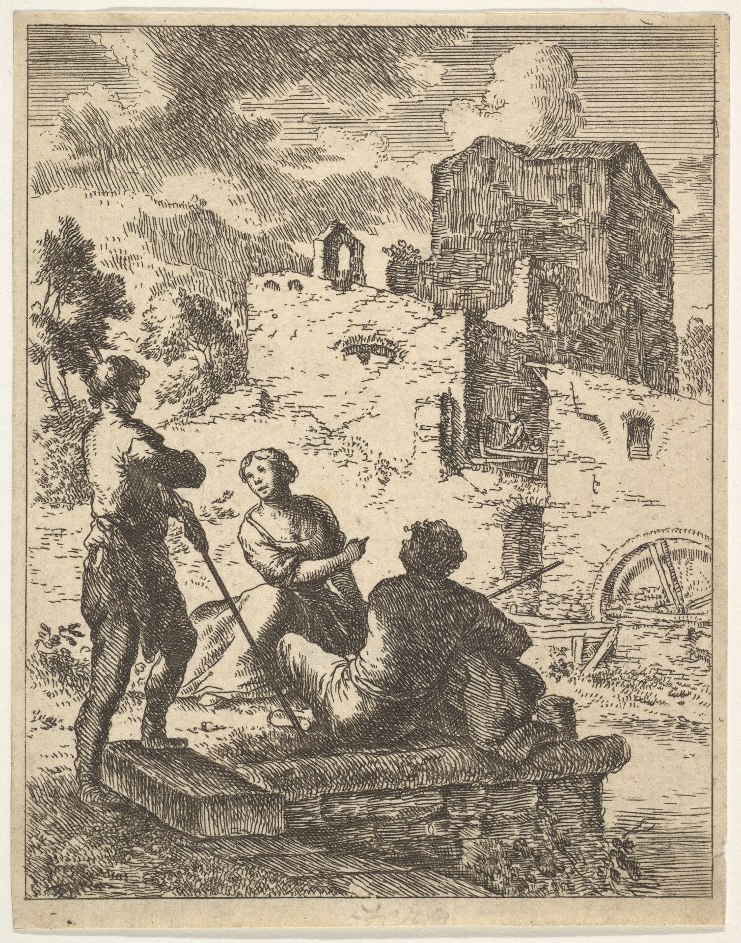 Peasants and a Mill by Franz de Paula Ferg