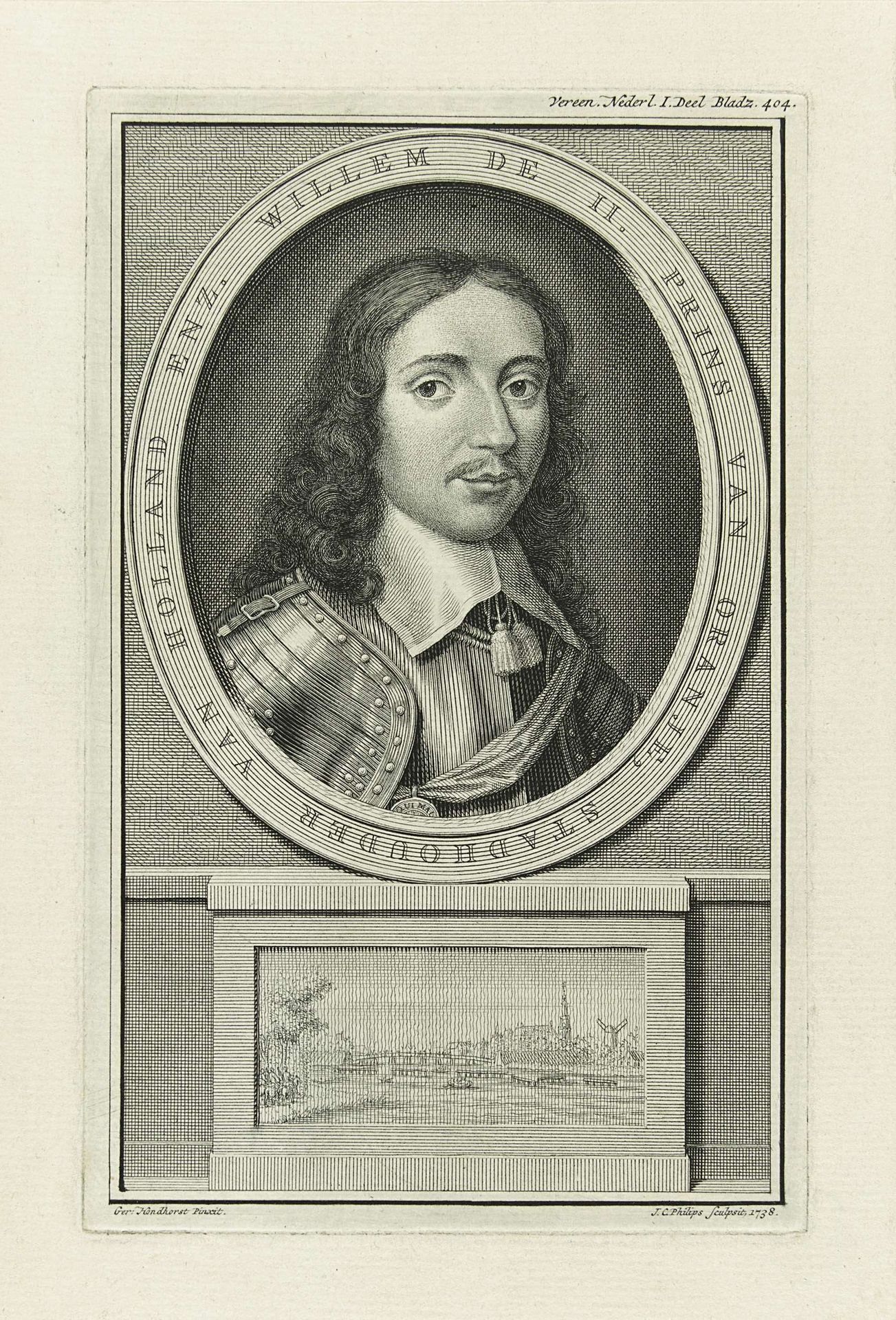 Portret van Willem II, prins van Oranje by Jan Caspar Philips