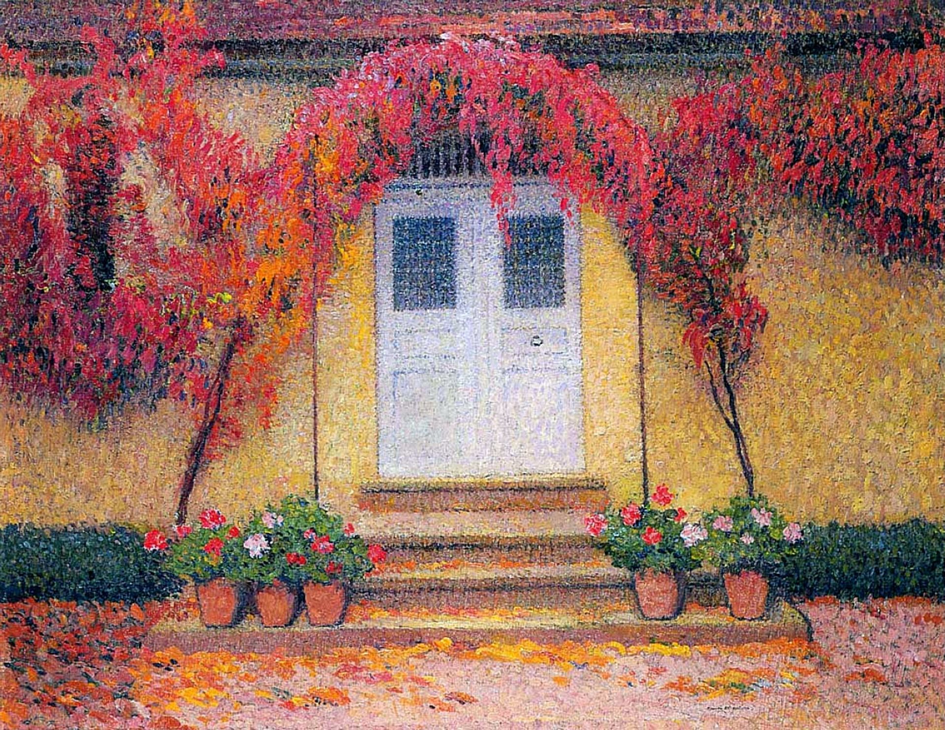 The entrance of the gate in Marquayrol by Henri Martin